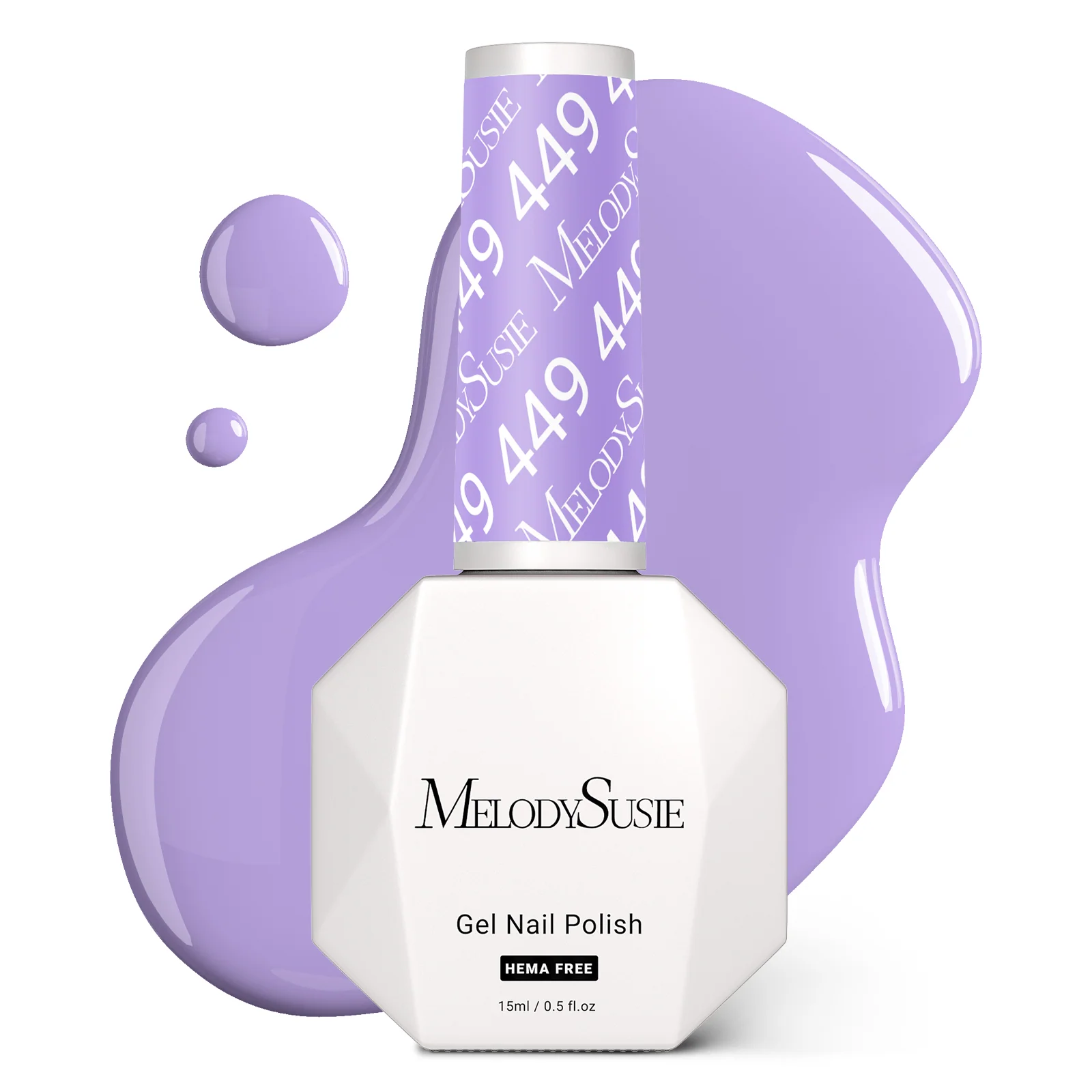 449 Purple HEMA-Free Gel Nail Polish 0.5 fl oz/15ml