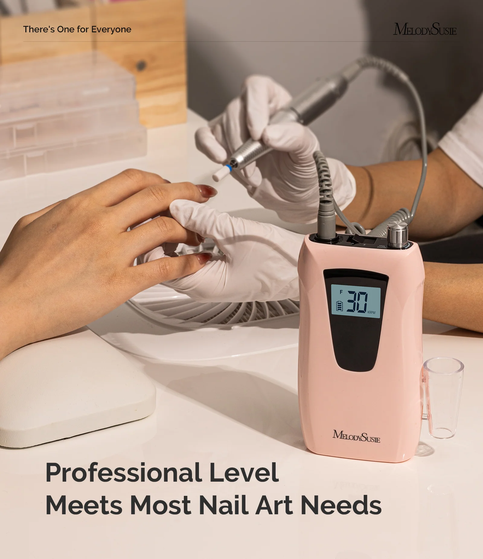 Selene(SC320D) Clip-On Rechargeable Nail Drill with 30,000RPM RPM
