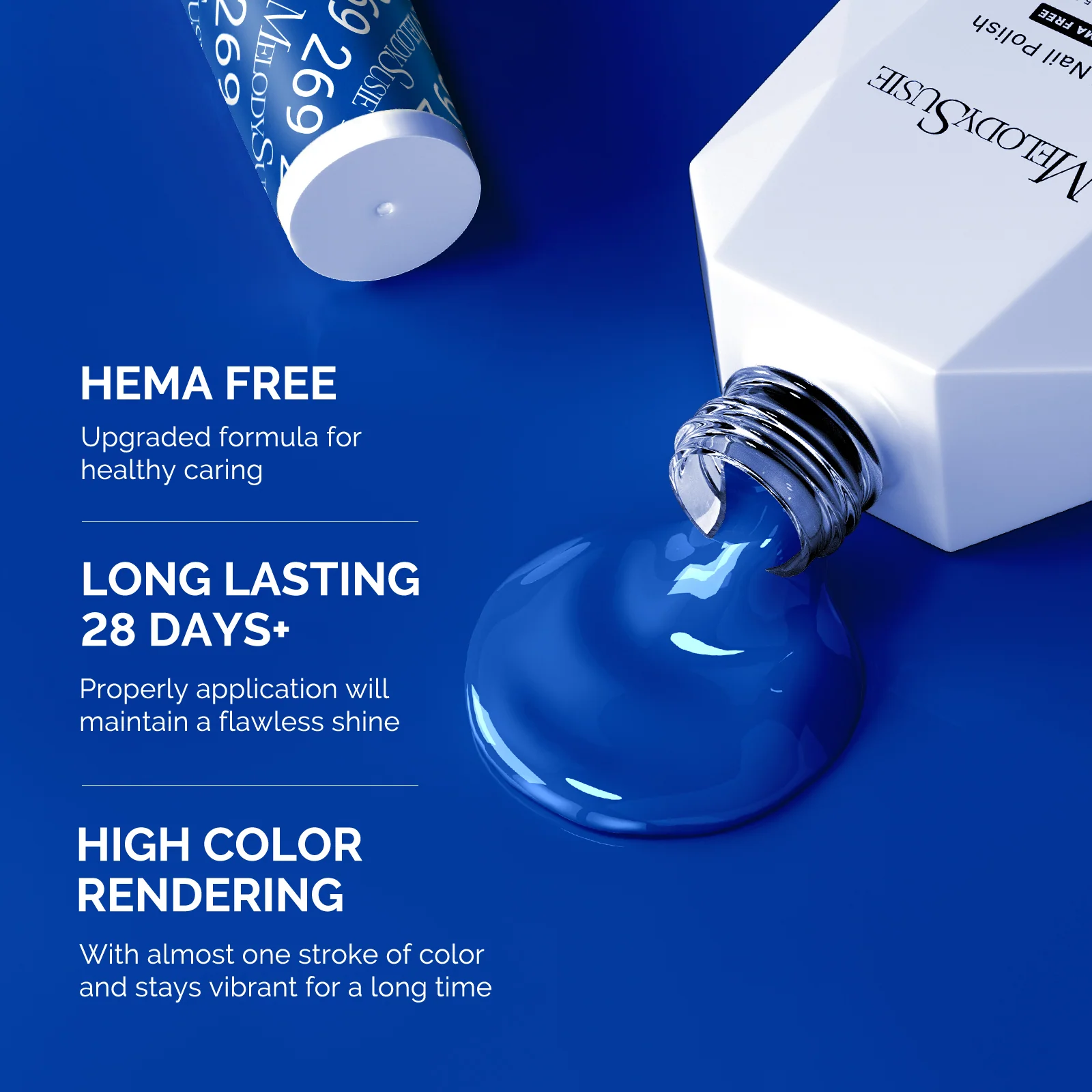 269 Royal Blue HEMA-Free Gel Nail Polish 0.5 fl oz/15ml