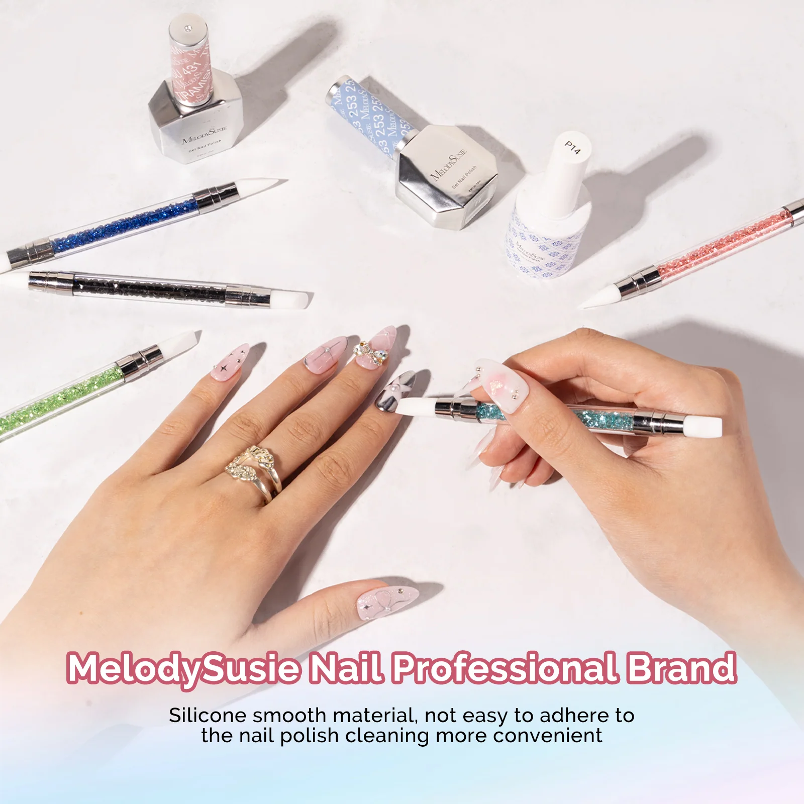 Nail Art Sculpture Pen Acrylic Dual Tipped Brushes