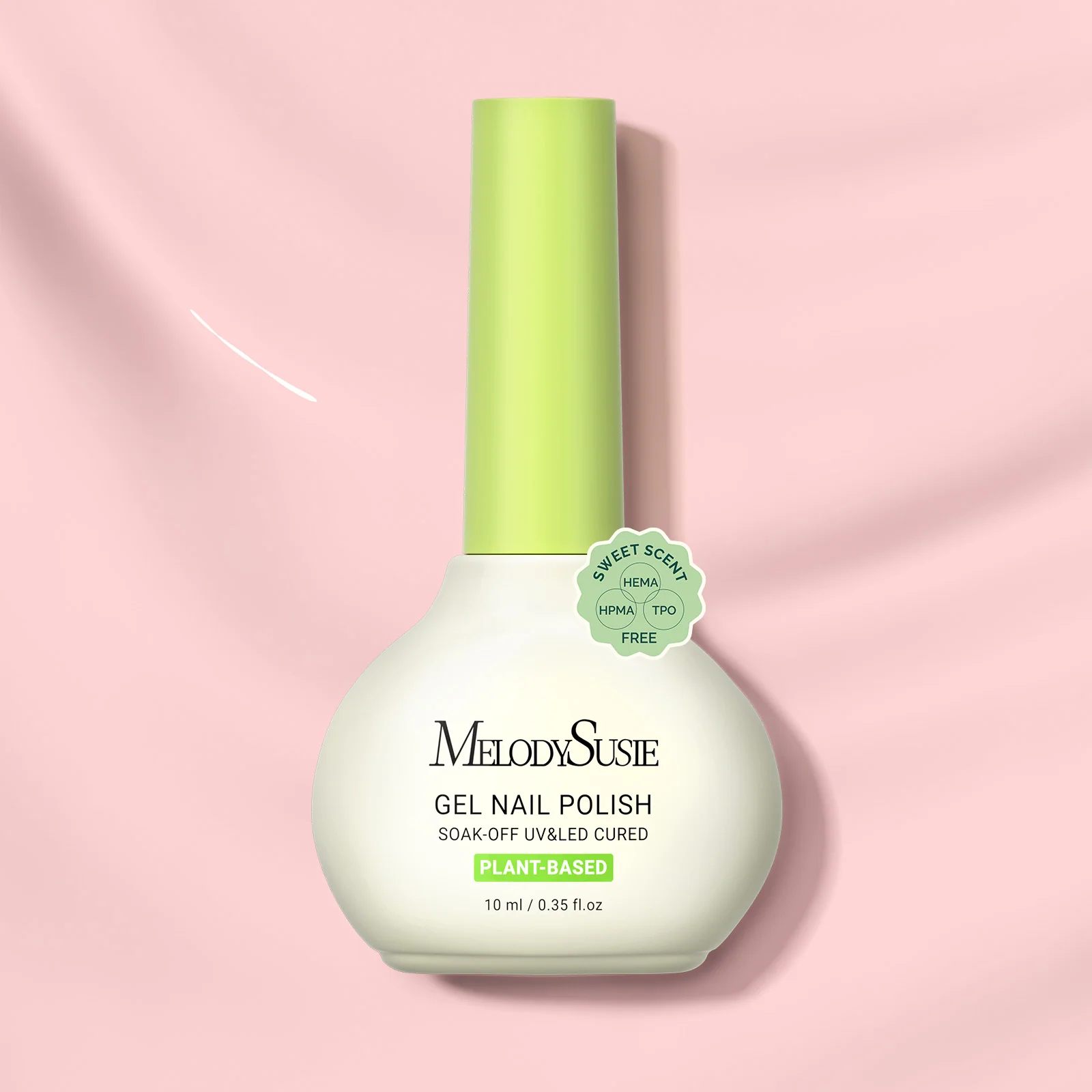 甜美香氛植物基甲油胶，不含HEMA和TPO 10ml/0.34 fl oz