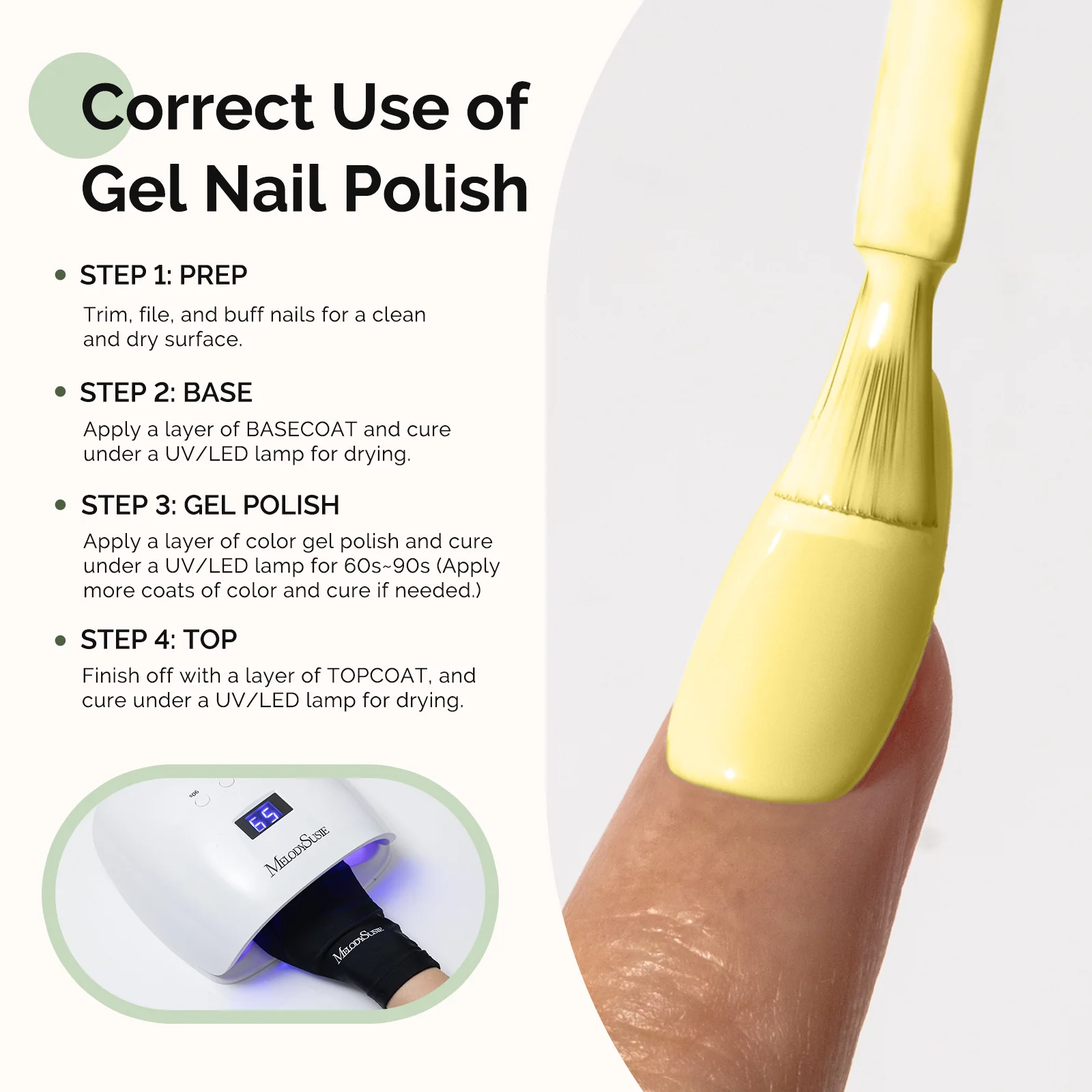 HEMA-Free Gel Nail Polish 0.5 fl oz/15ml in Thick Light Yellow K0970