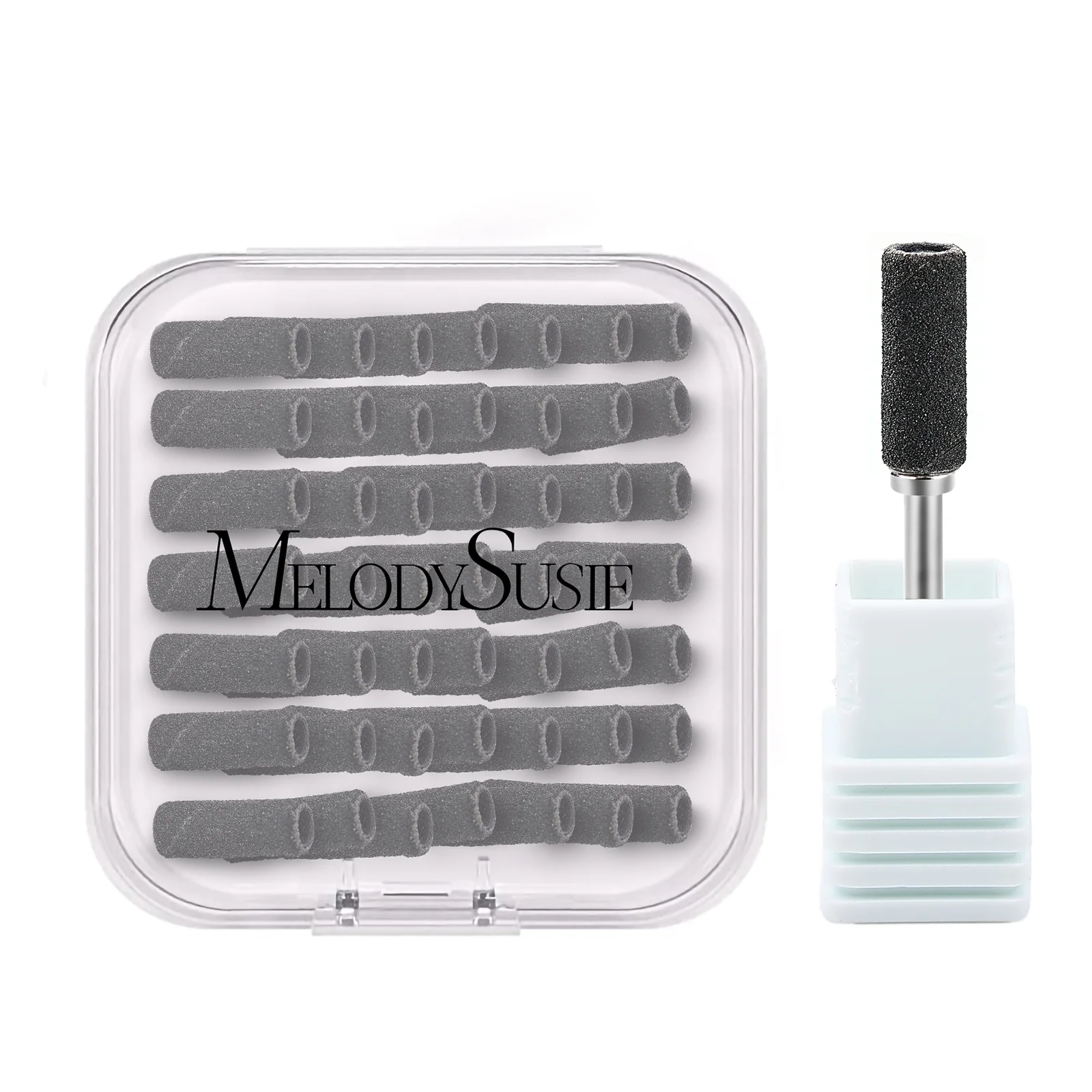 MelodySusie Small Sanding Bands Set 50 Pcs with Mandrel Bits