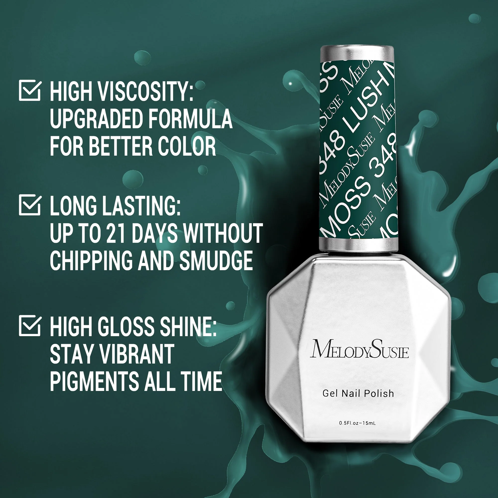 348 Lush Moss - TPO-Free Thick Nail Gel Polish(15ml)