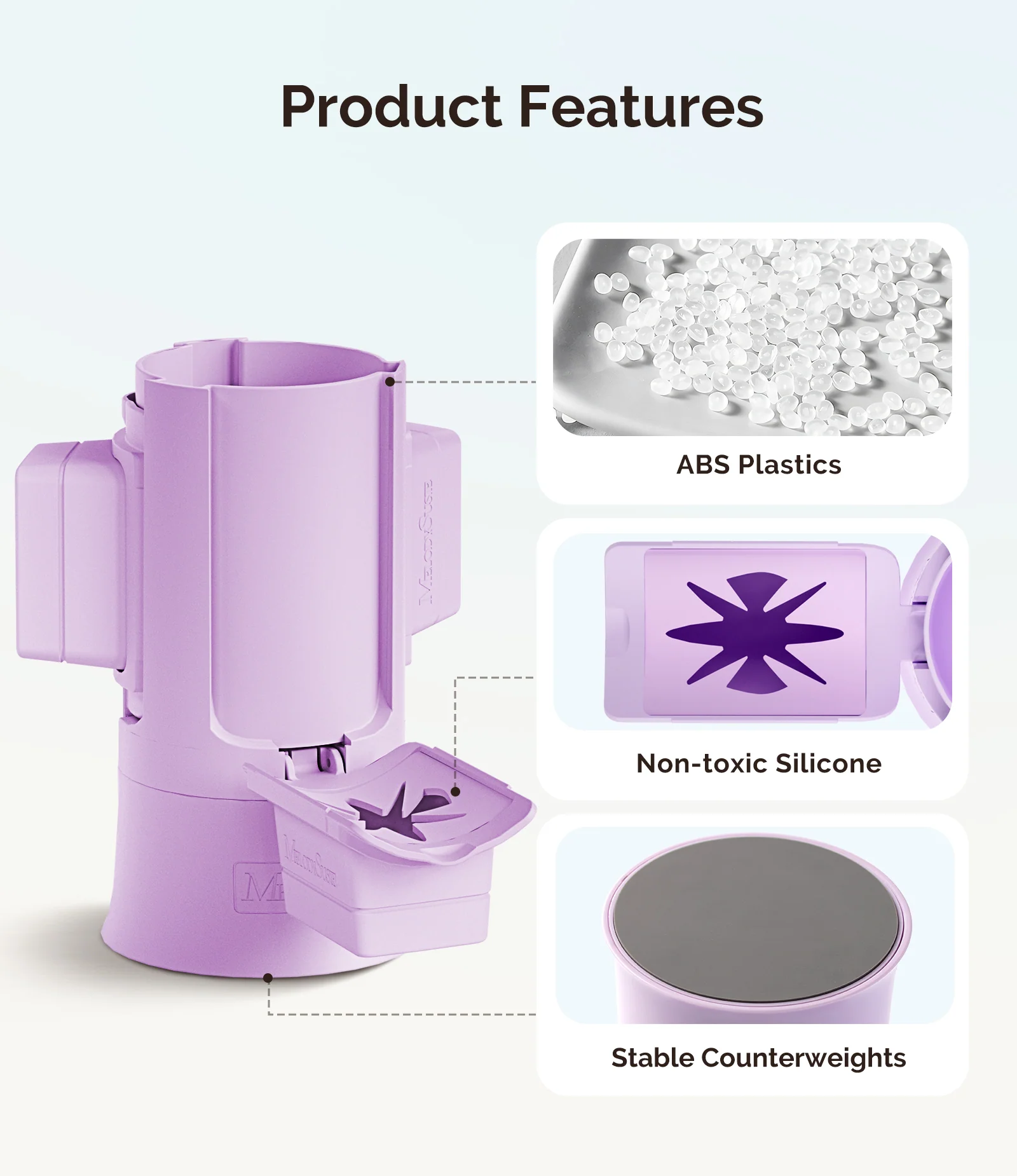 GelCarousel Rotatable Nail Art DIY Station in Purple