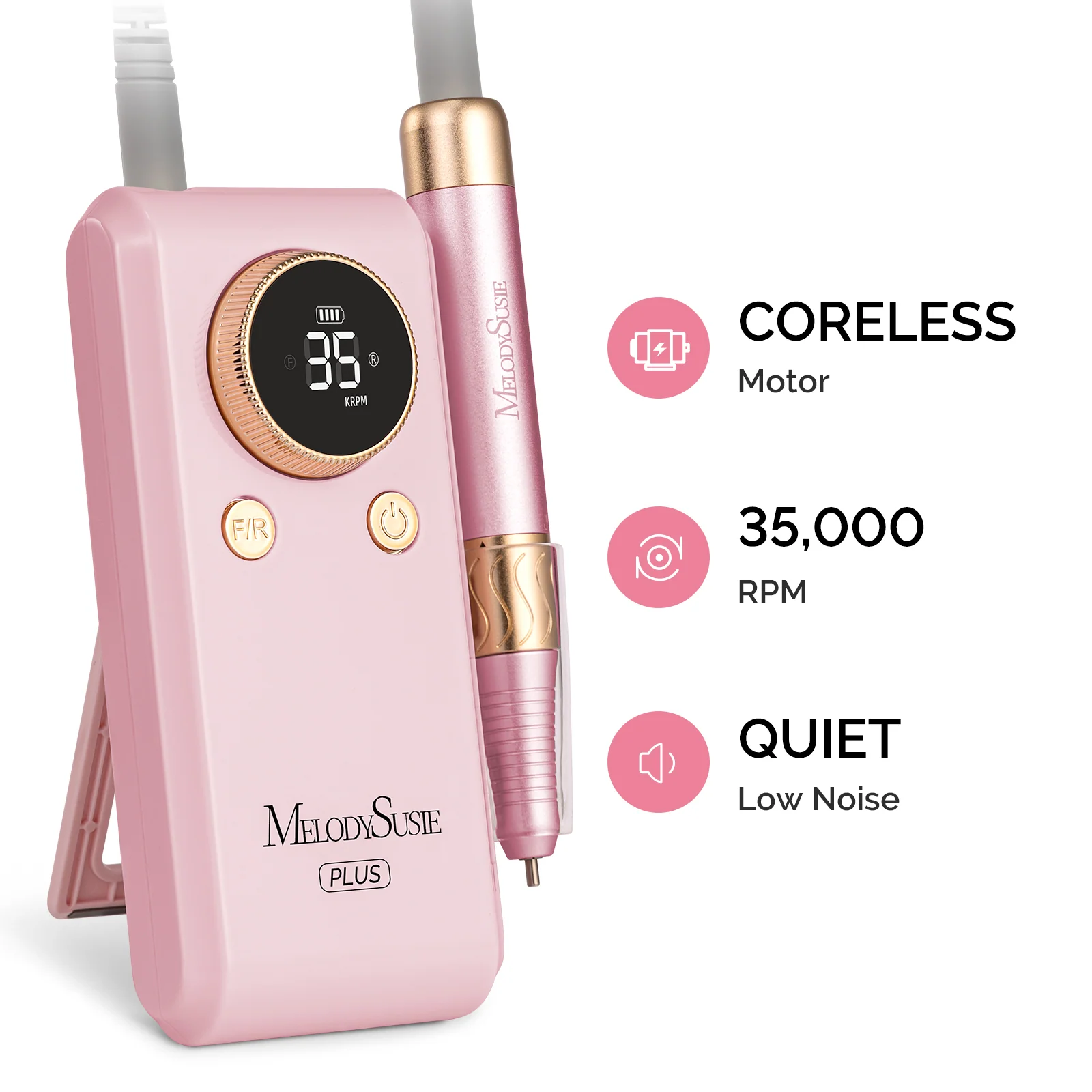 New Triplet Nail Drill Series with Stand Bundle for Manicures