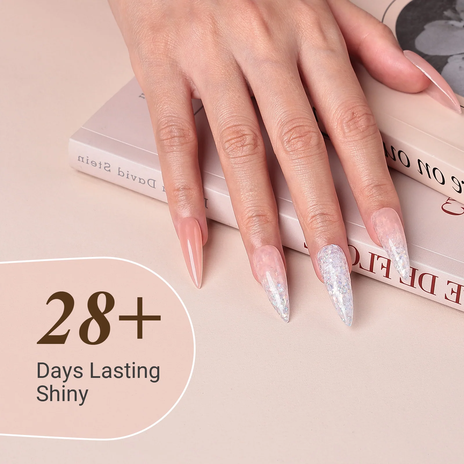 6 Colors Poly Nail Extension Gel Kit in Daily Nude Tones