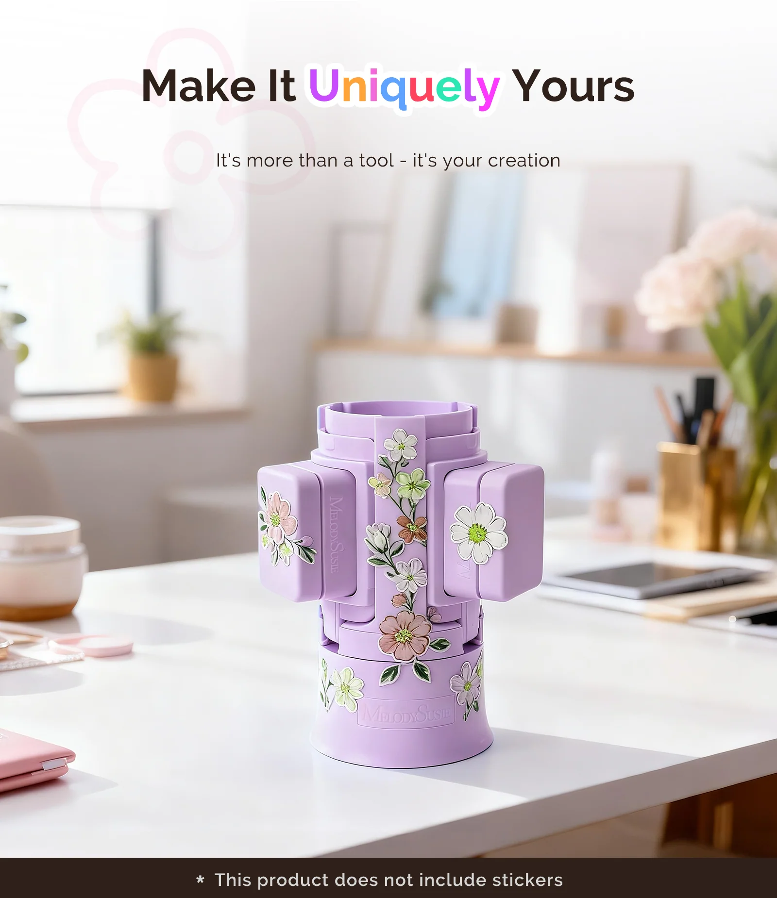 GelCarousel Rotatable Nail Art DIY Station in Purple