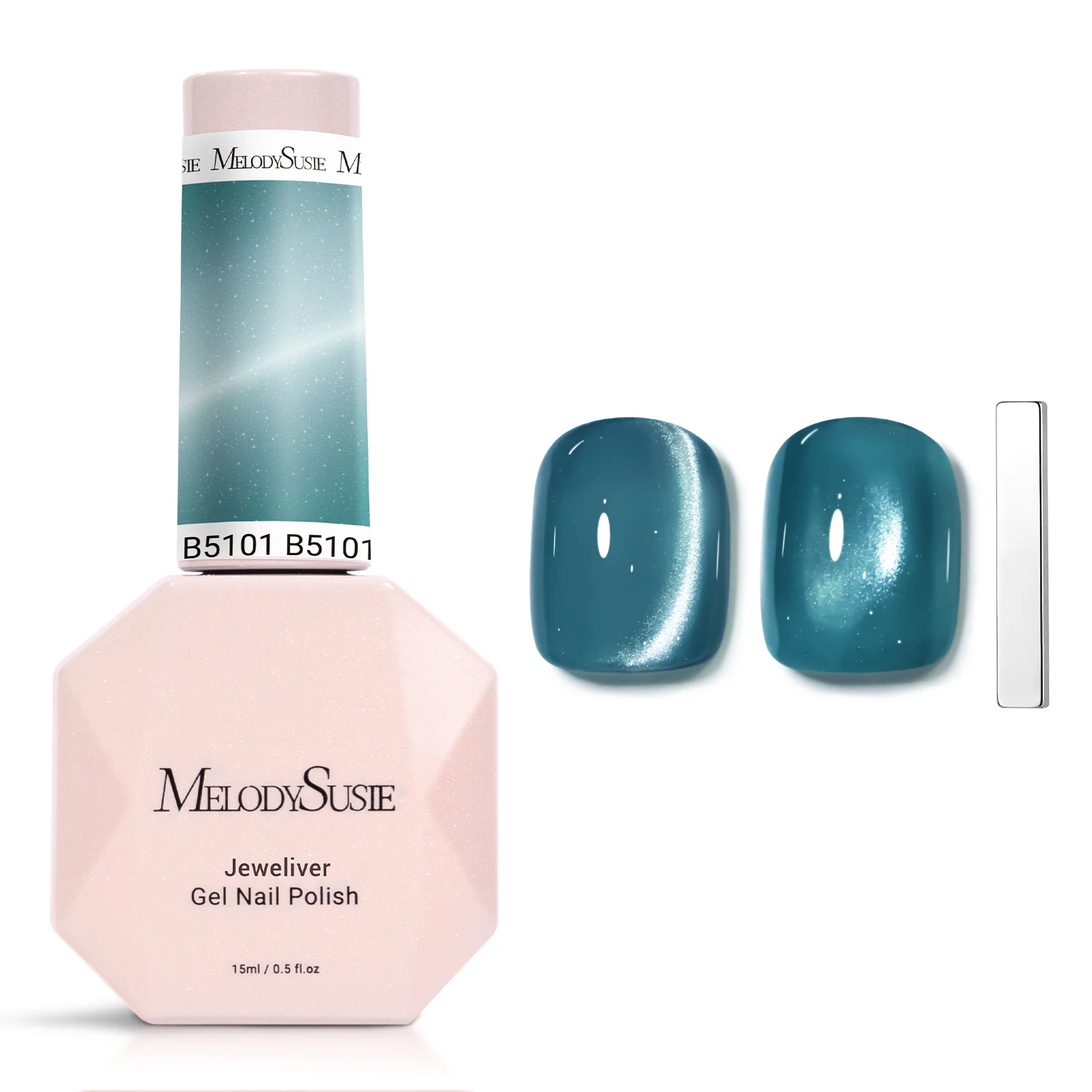 Jeweliver 猫眼甲油胶 0.5 fl oz/15ml - Mermaid Blue B5101