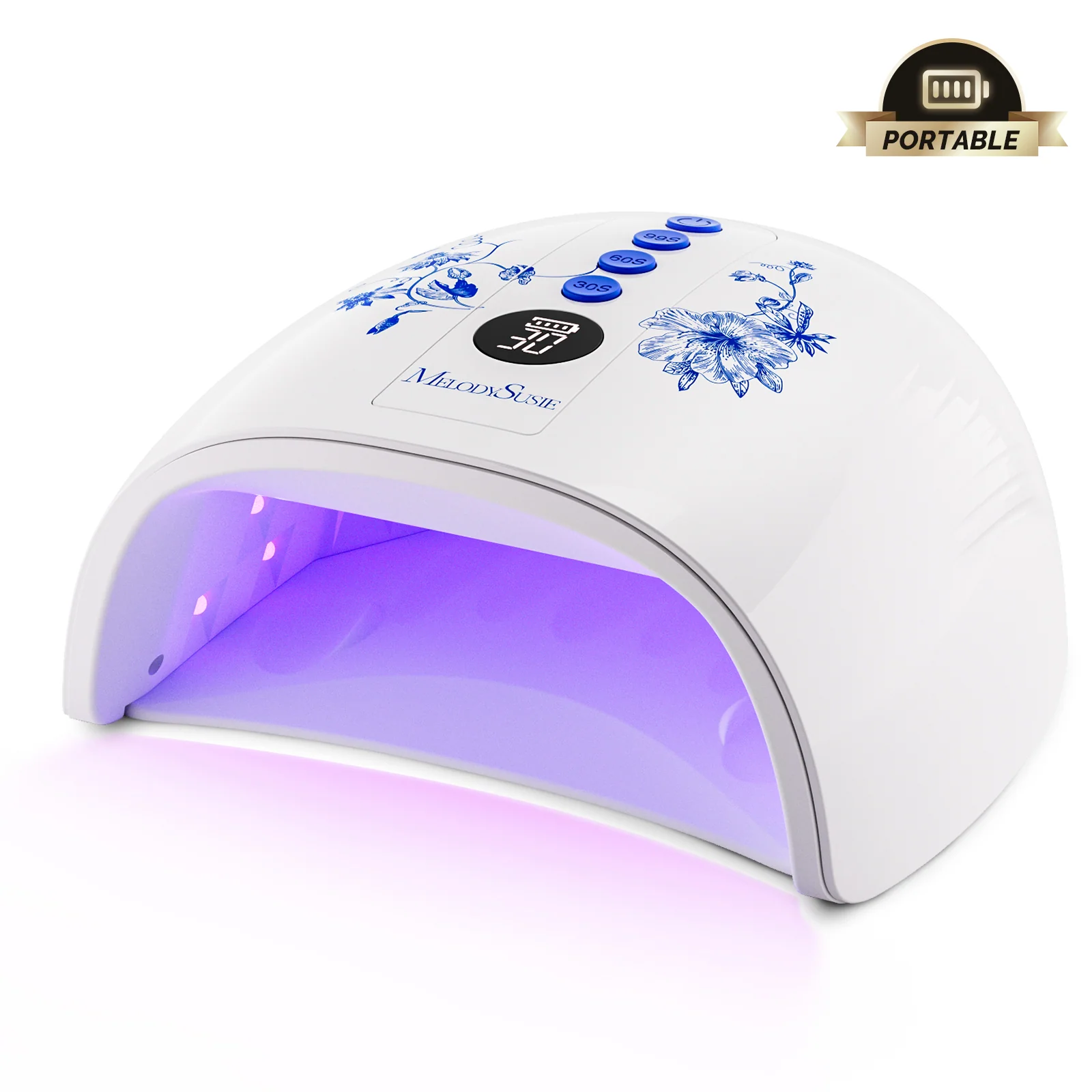 P-PLUS30G 充电式无线 UV/LED 美甲灯 花朵设计