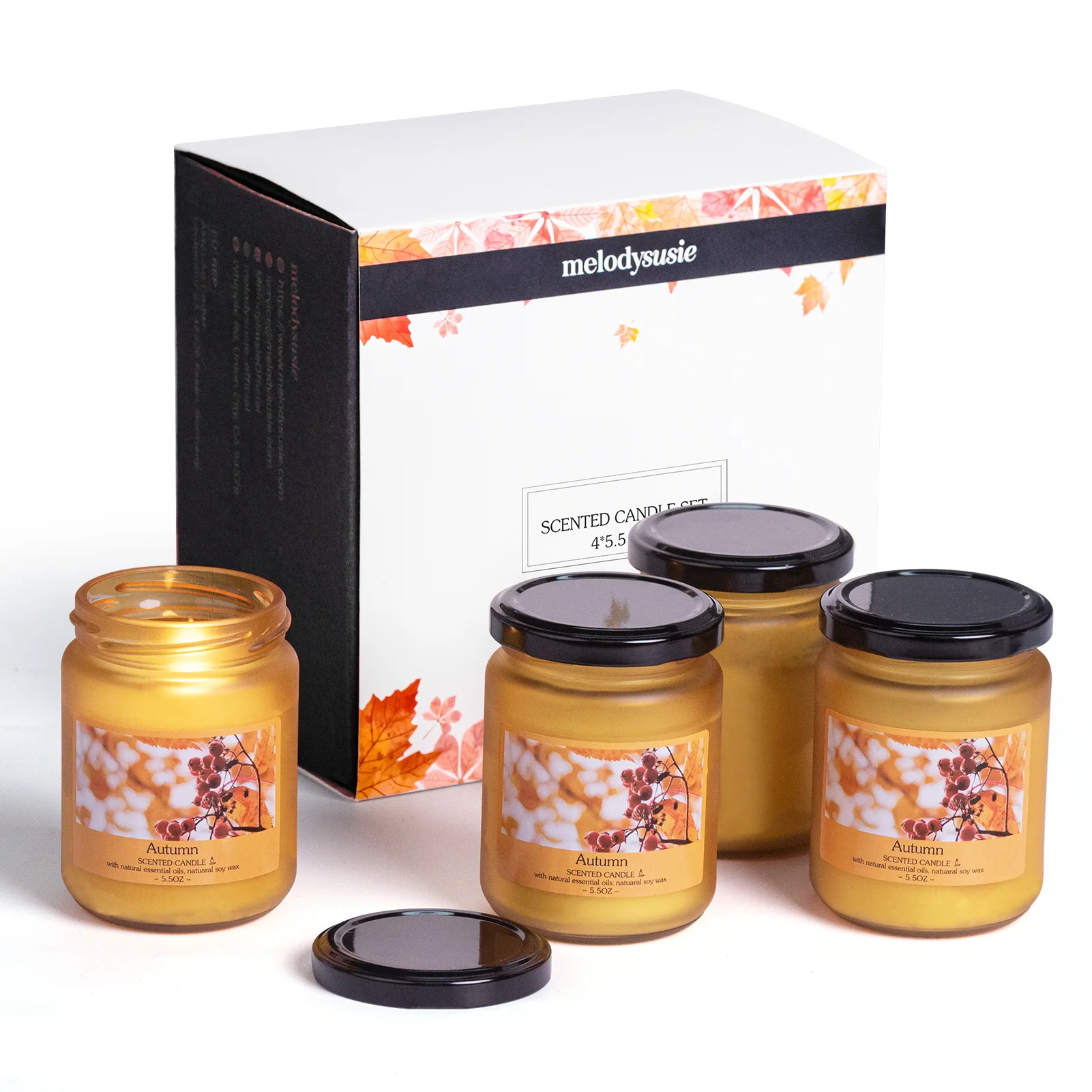 Seasonal Scented Candles Gift Set