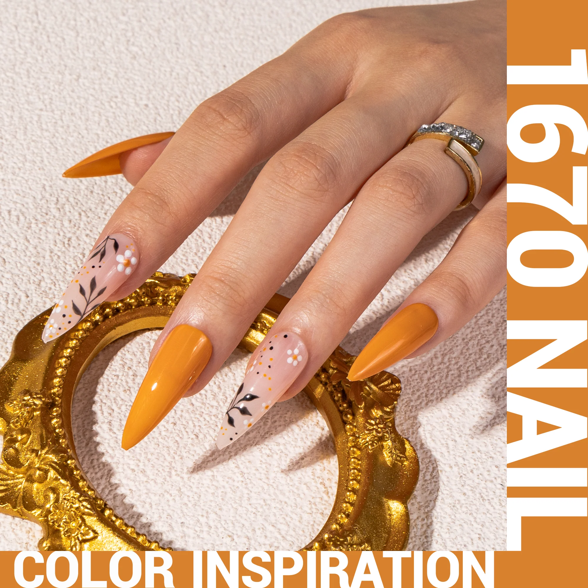 1670 Pumpkin Yarn  Orange - TPO-Free Thick Gel Nail Polish(15ml)