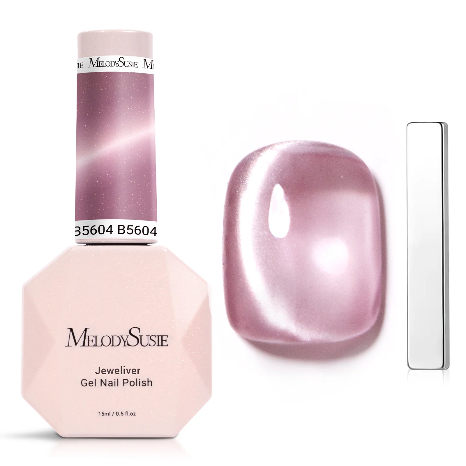 Jeweliver 猫眼甲油胶 0.5 fl oz/15ml - Mist Pink B5604