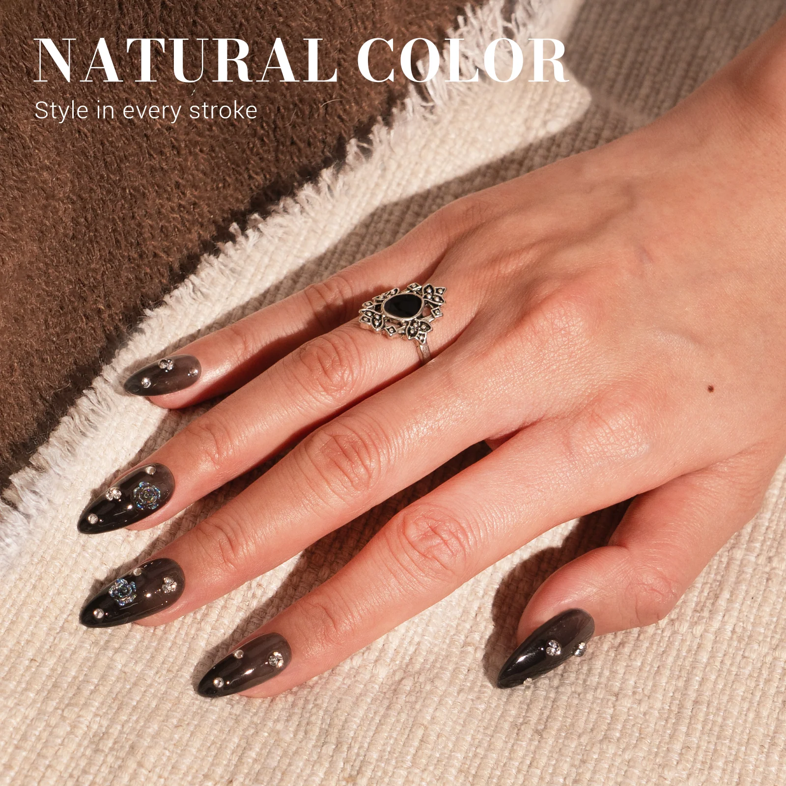 Jeweliver Jelly TPO-Free Gel Nail Polish 0.5 fl oz/15ml - Transparent Black JM-NJ-2
