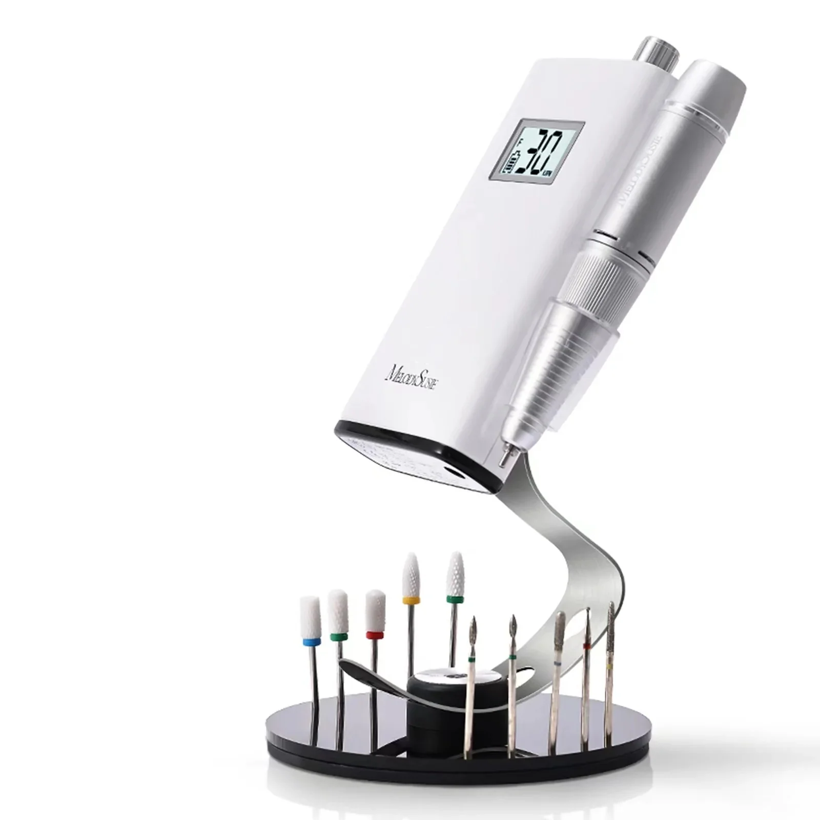 Melodysusie Nail Drill Holder with 10 Holes for 3/32 Inch Bits