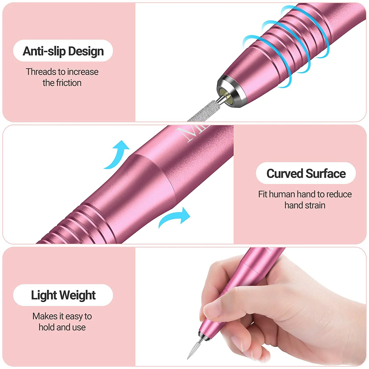 Silvia(PC150C) Pen-Shaped Portable USB Nail Drill 20,000RPM