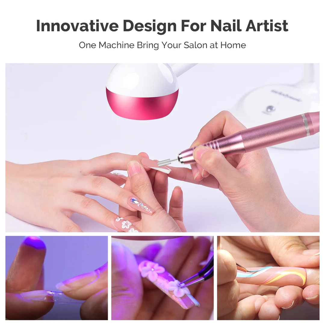 XC150D 3 in 1 Nail Drill with Nail Art Lamp