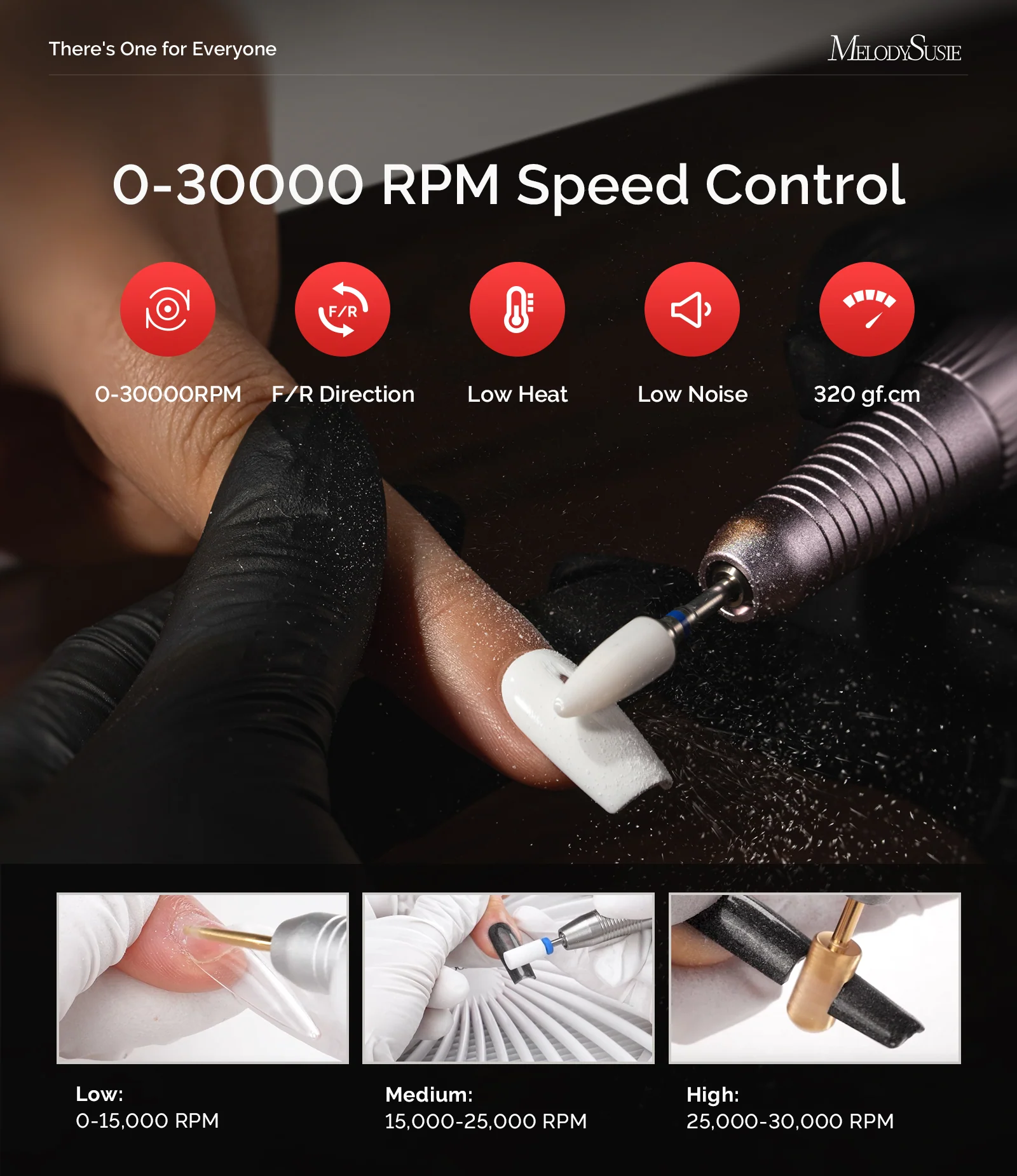SC320A 桌面多功能美甲打磨机 30,000RPM - Pink