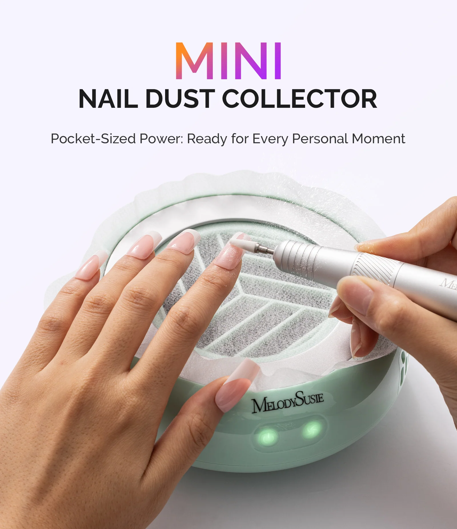HProA Nail Dust Collector Green Kit with Filter Papers