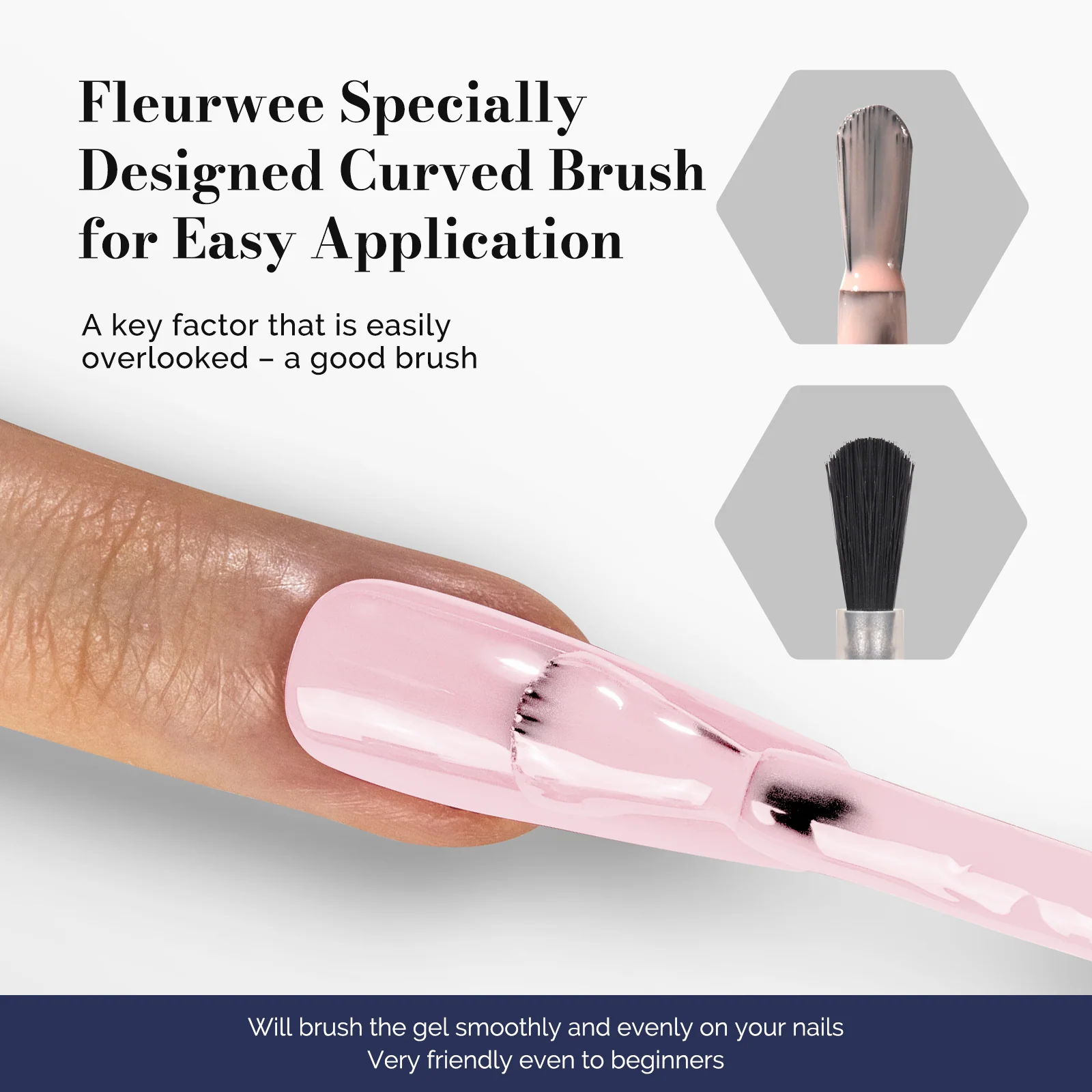 LED/UV Nail Lamps & Nail Drill Bits | MelodySusie HEMA-Free & HPMA-Free & TPO-Free 甲油胶 2支 Light Pink&White-P04+P13