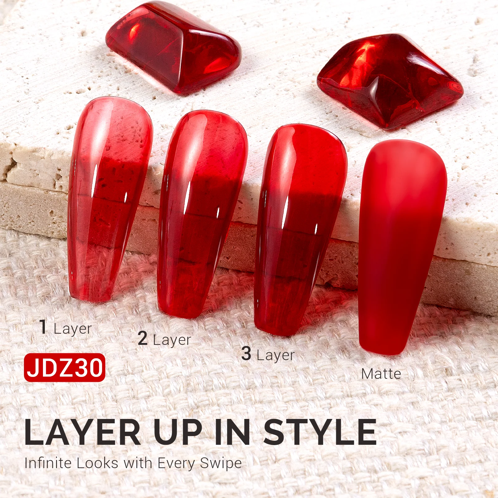 Valentine's Day Gel Nail Polish Love Sparkle Set - 8 Colors