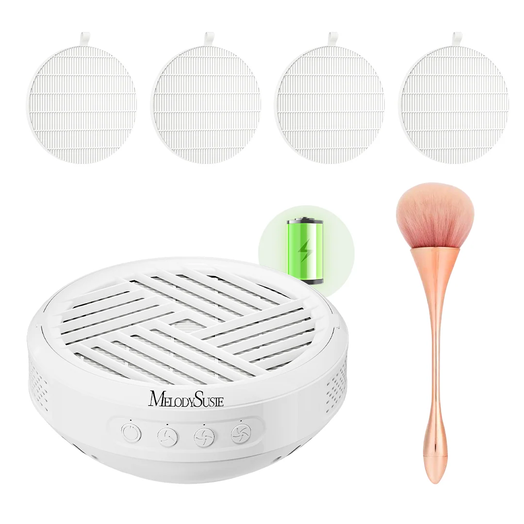 SProR Cordless Rechargeable Nail Dust Collector Set for Salons