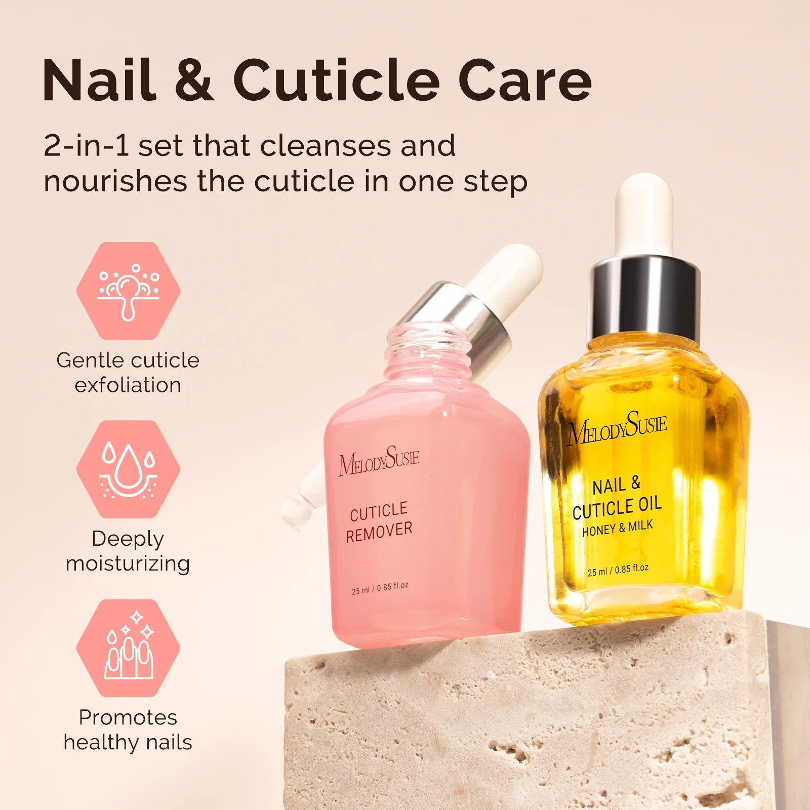 TPO-Free Cuticle Care Kit 25ml with Cuticle Oil and Remover