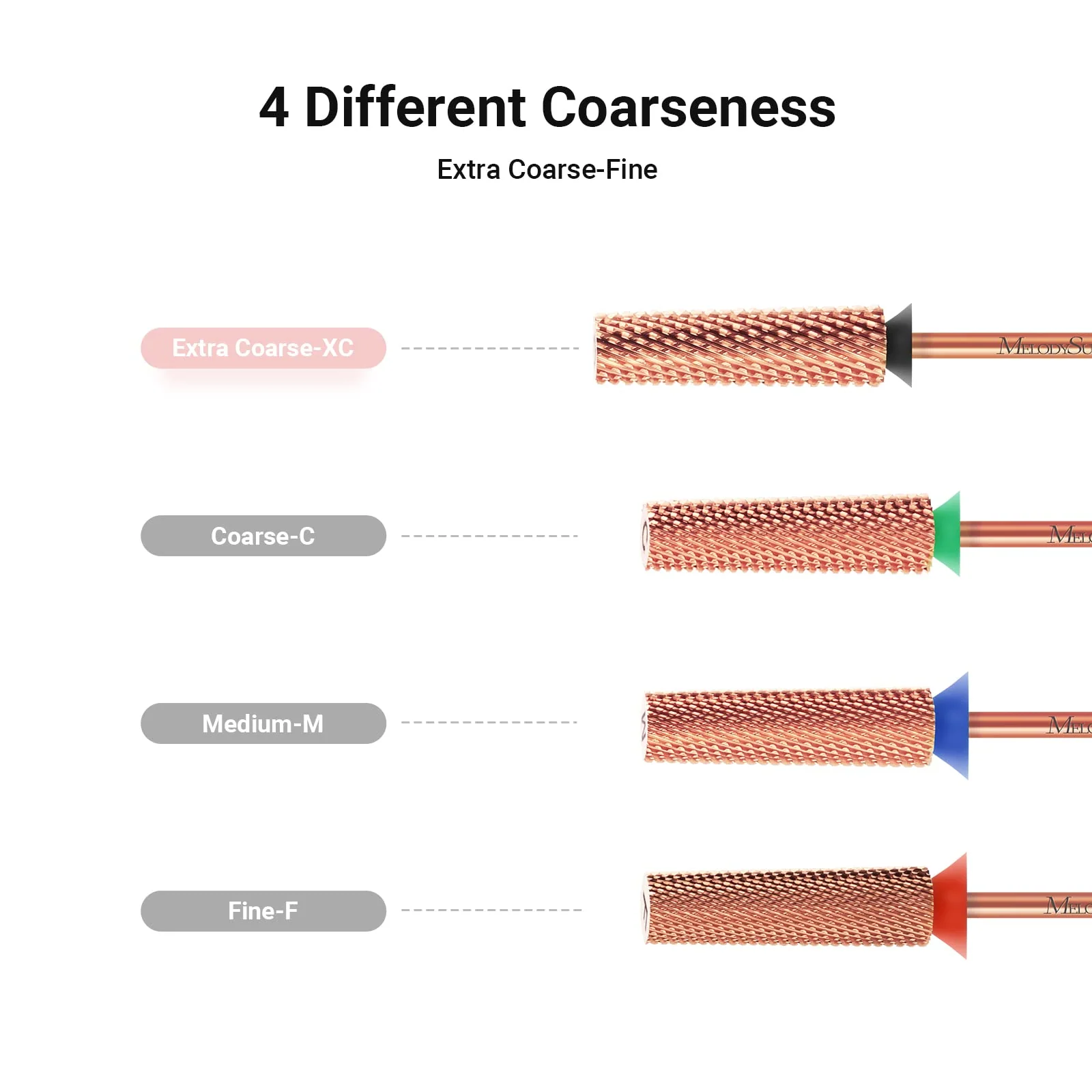 Super Long Tapered Tungsten Carbide Nail Drill Bit for Acrylic Removal