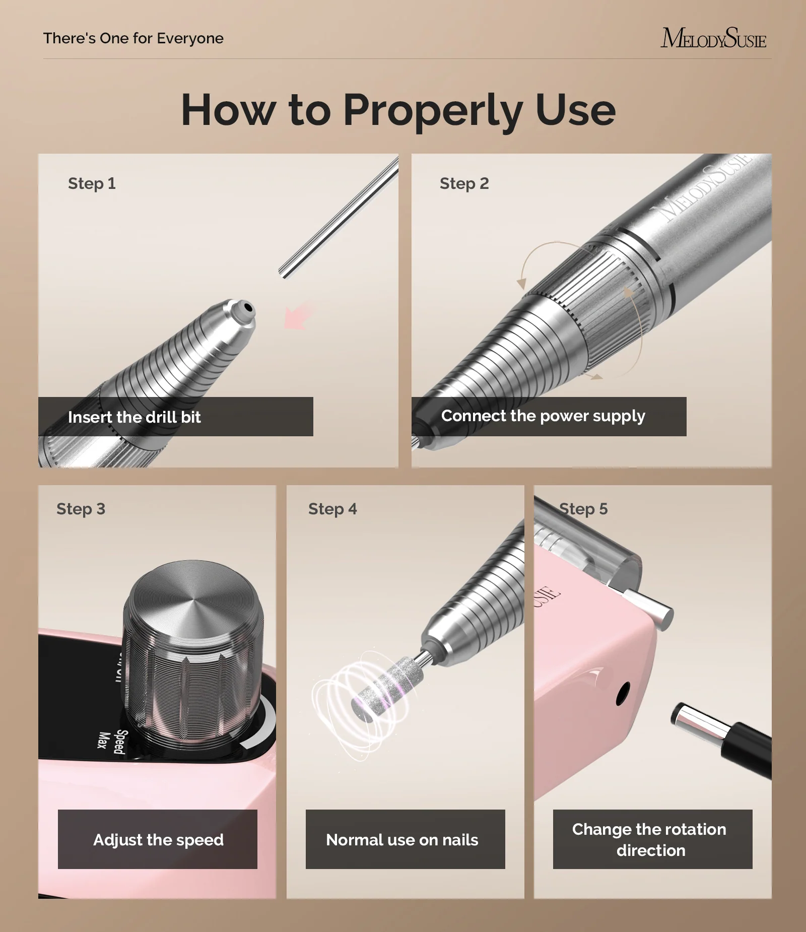 Selene(SC320D) Clip-On Rechargeable Nail Drill with 30,000RPM RPM
