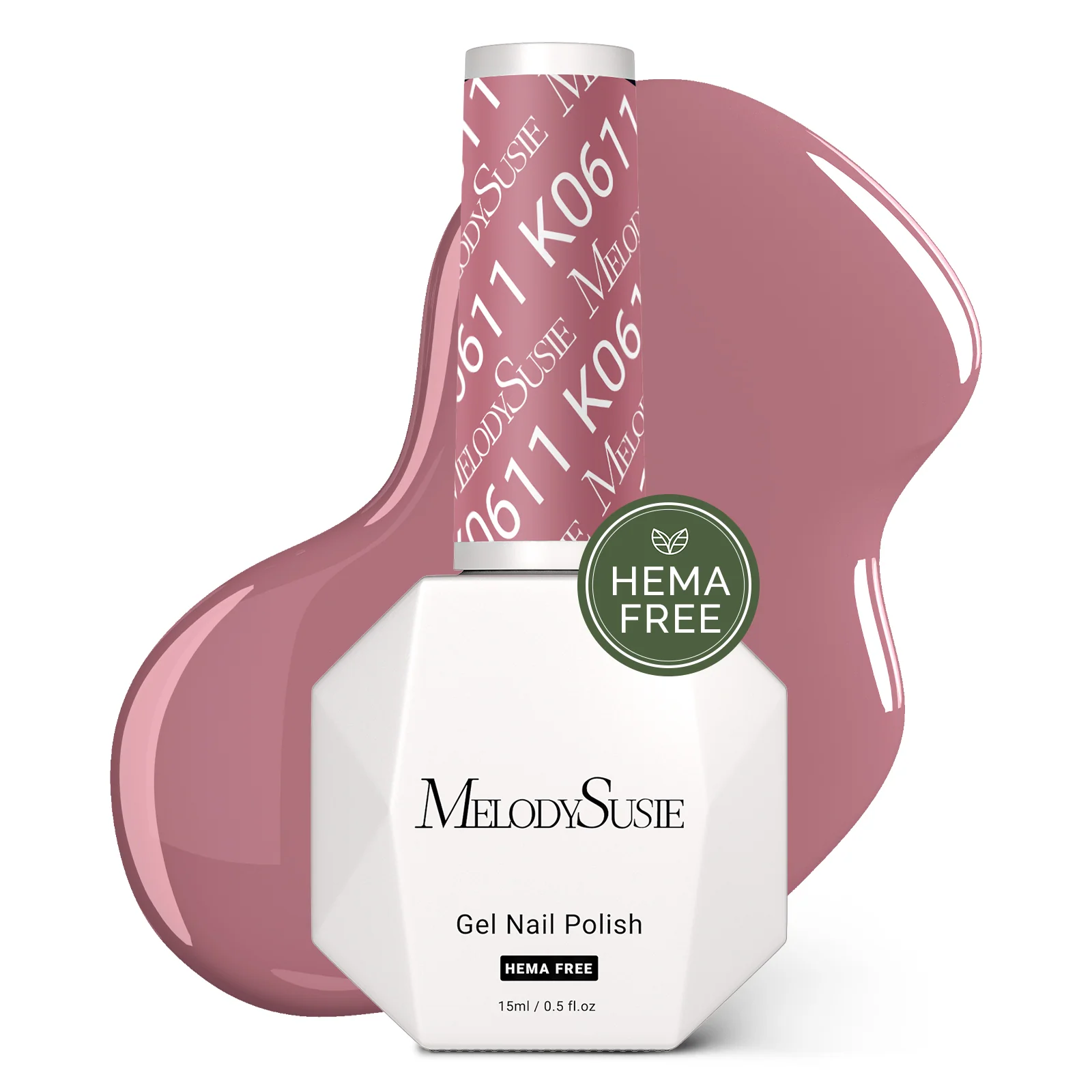 无HEMA凝胶指甲油 0.5 fl oz/15ml - K0611 Thick Rosy Nude