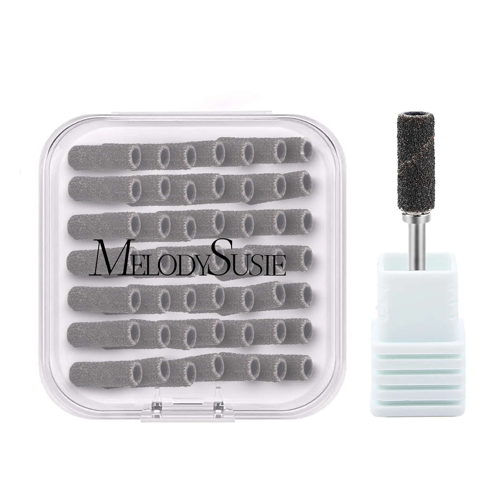 MelodySusie Small Sanding Bands Set 50 Pcs with Mandrel Bits
