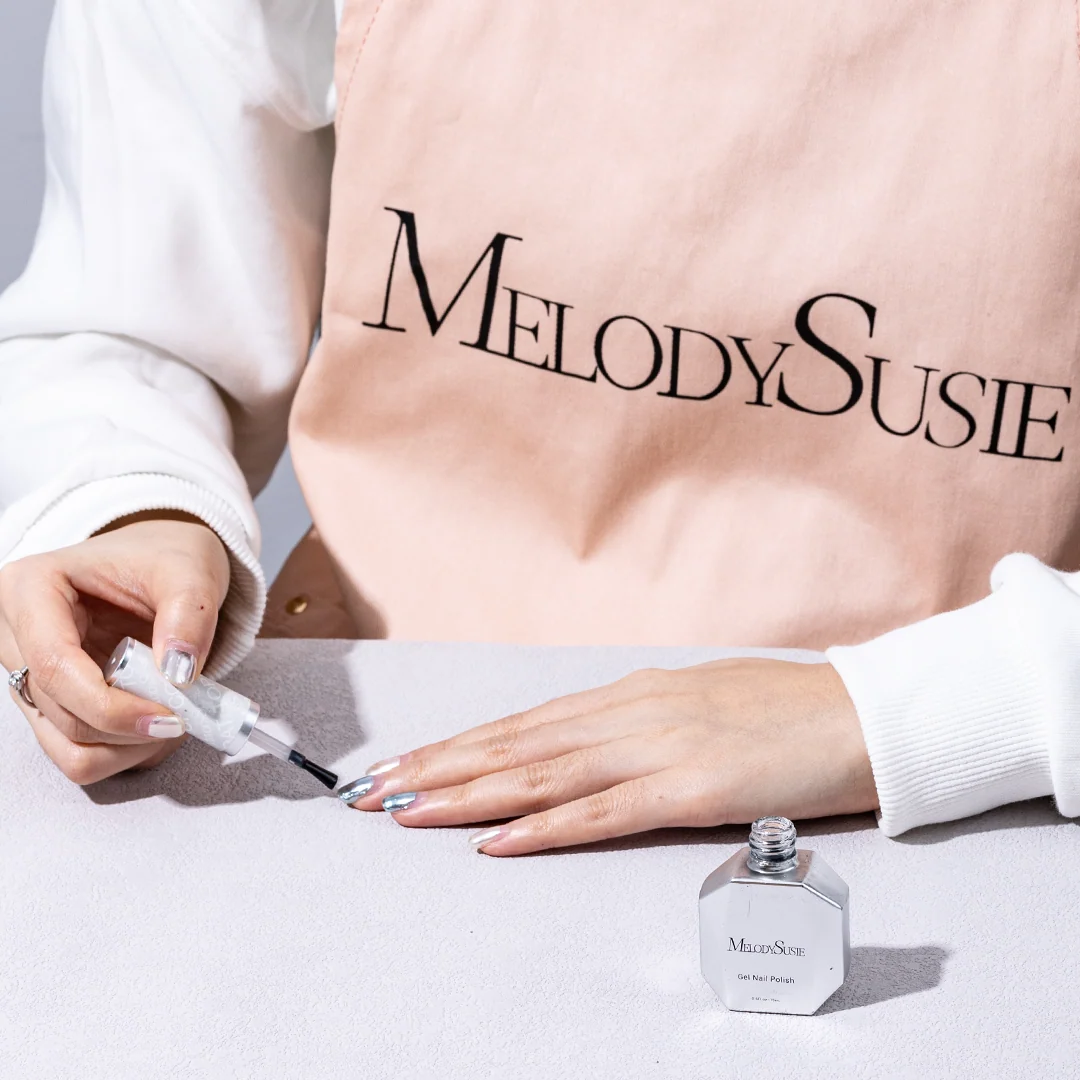MelodySusie Pink Adjustable Apron with Two Pockets for Nail Work