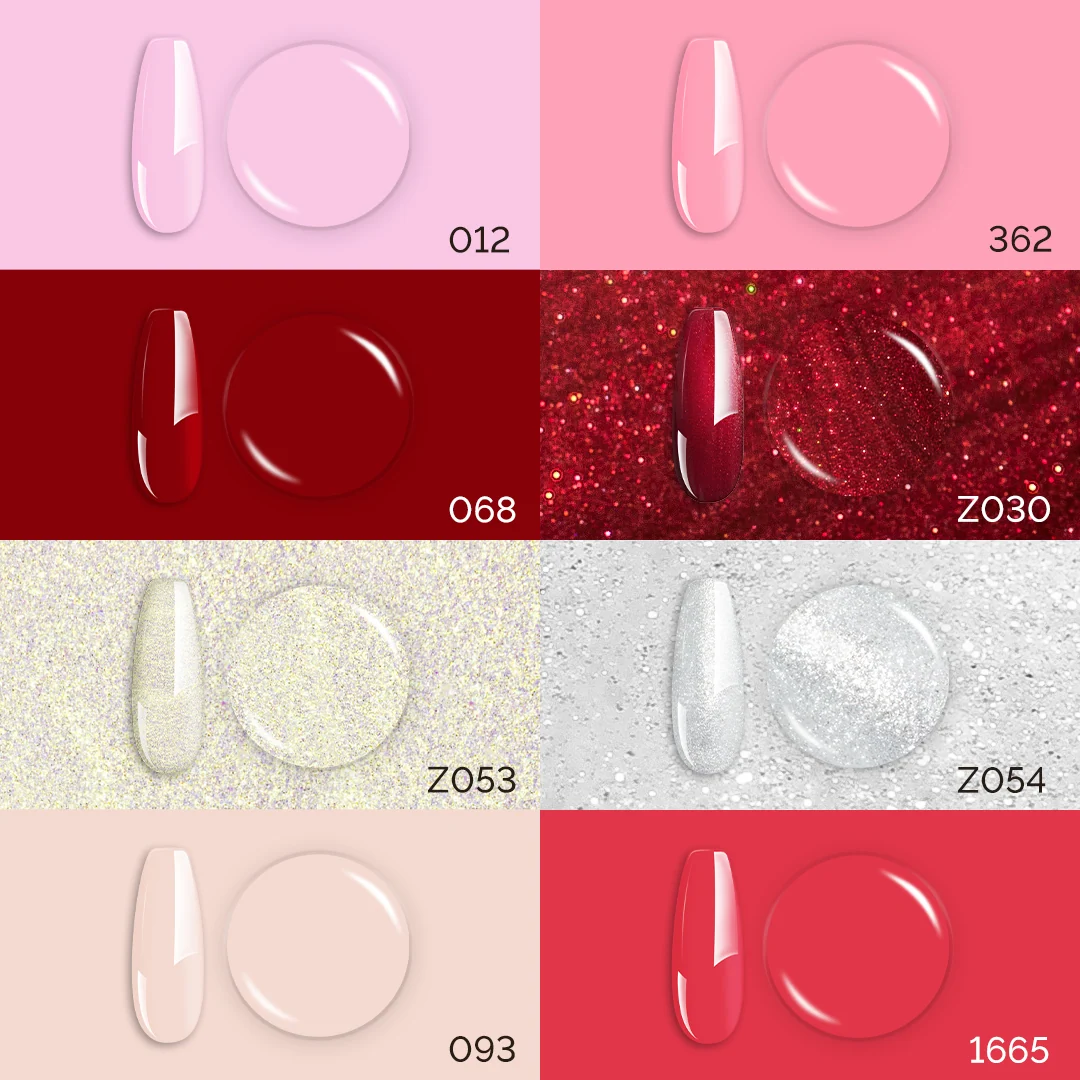 Lovely Sweetheart TPO-Free Thick Gel Nail Polish Gift Box with 8 Colors