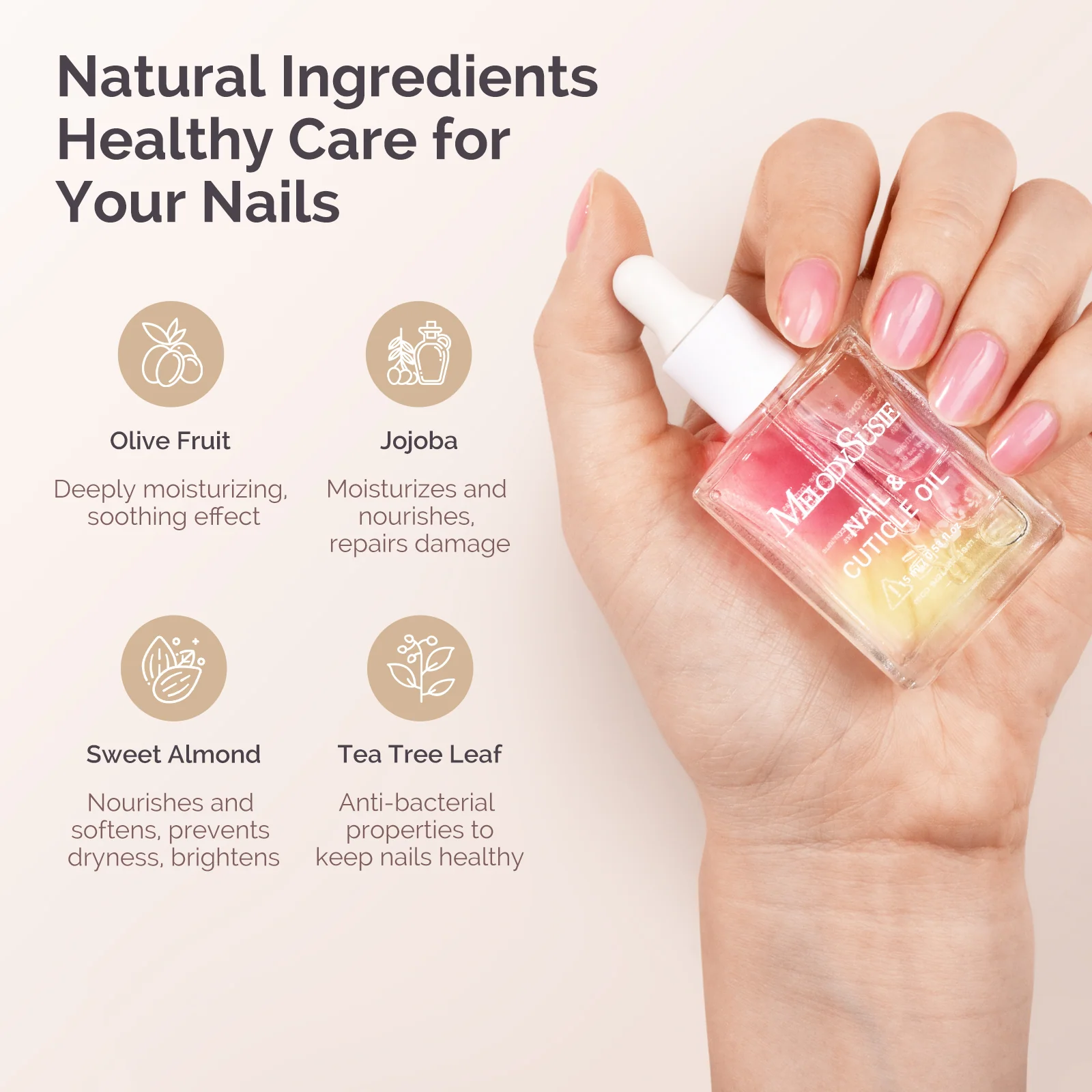 TPO-Free Nail Care Cuticle Oil 15ml - Rose 15ml