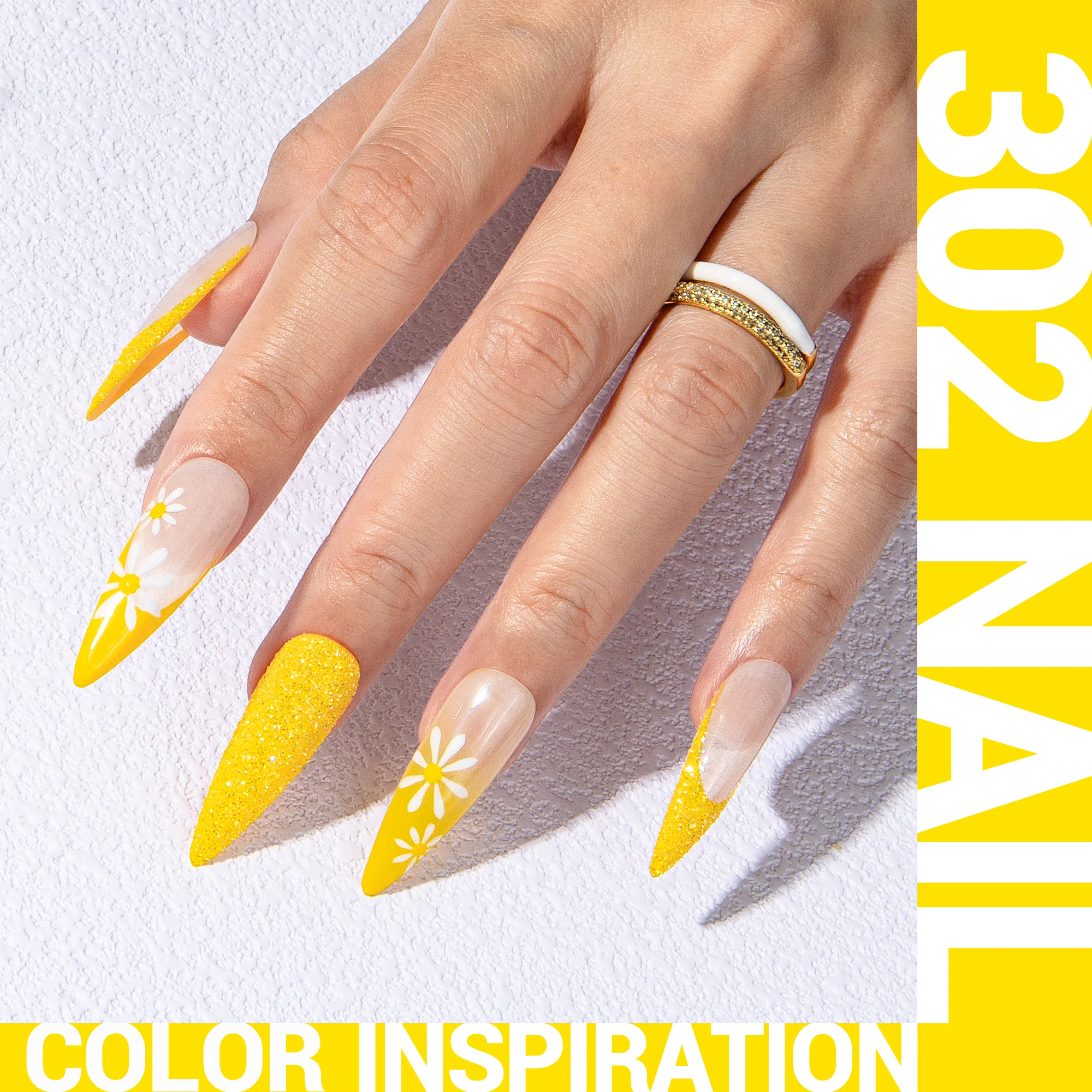 302 Almond Yellow - TPO-Free Thick Gel Nail Polish(15ml)