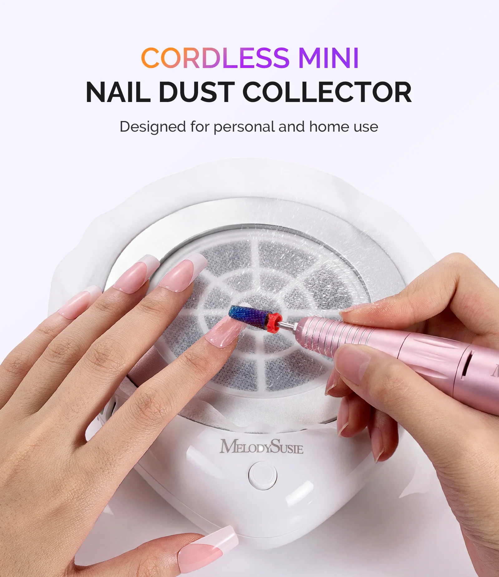 PProR Nail Dust Collector White Kit with 3 Speeds