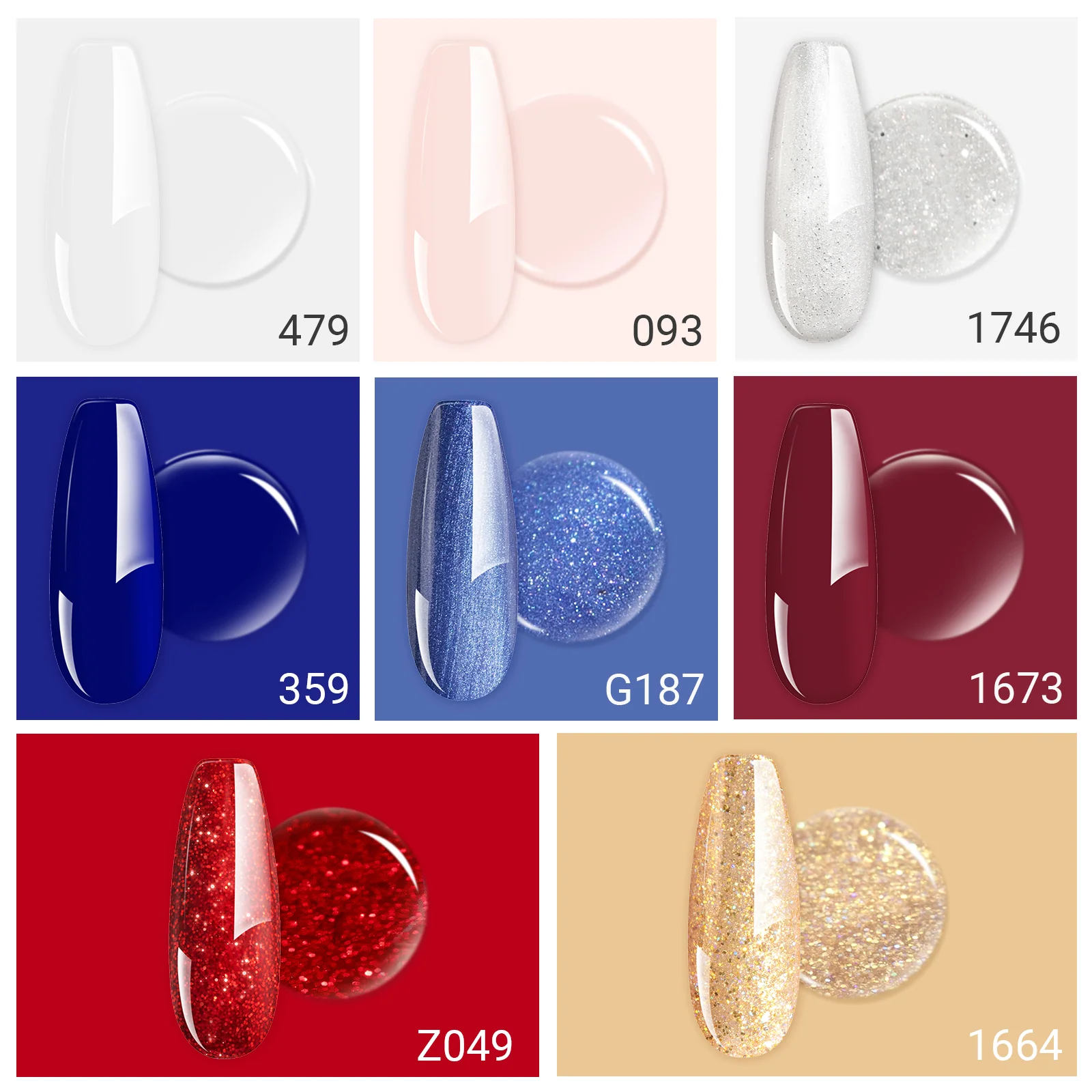 Independence Day Gel Nail Polish Gift Box - 8 Colors
