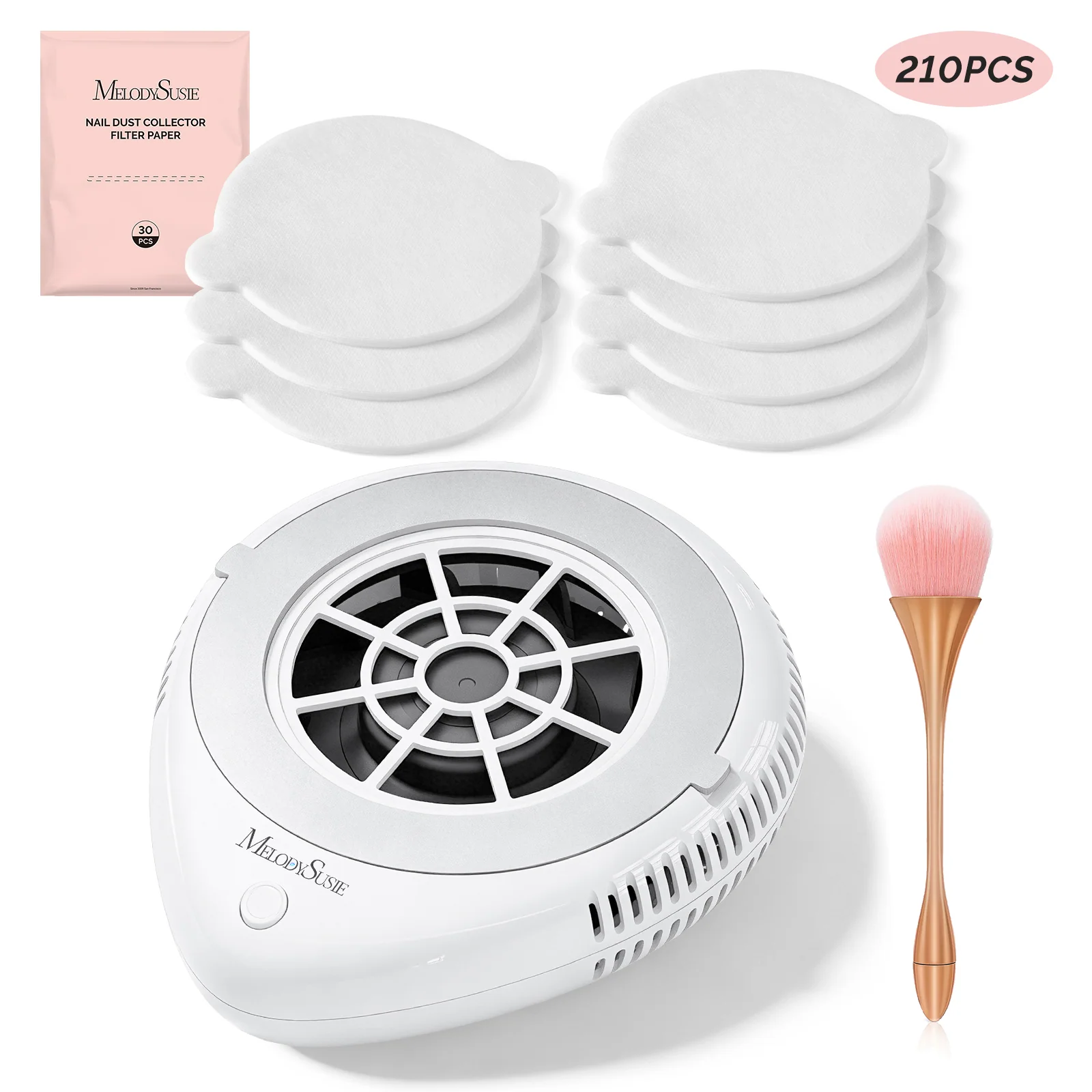 PProR Nail Dust Collector White Kit with 3 Speeds