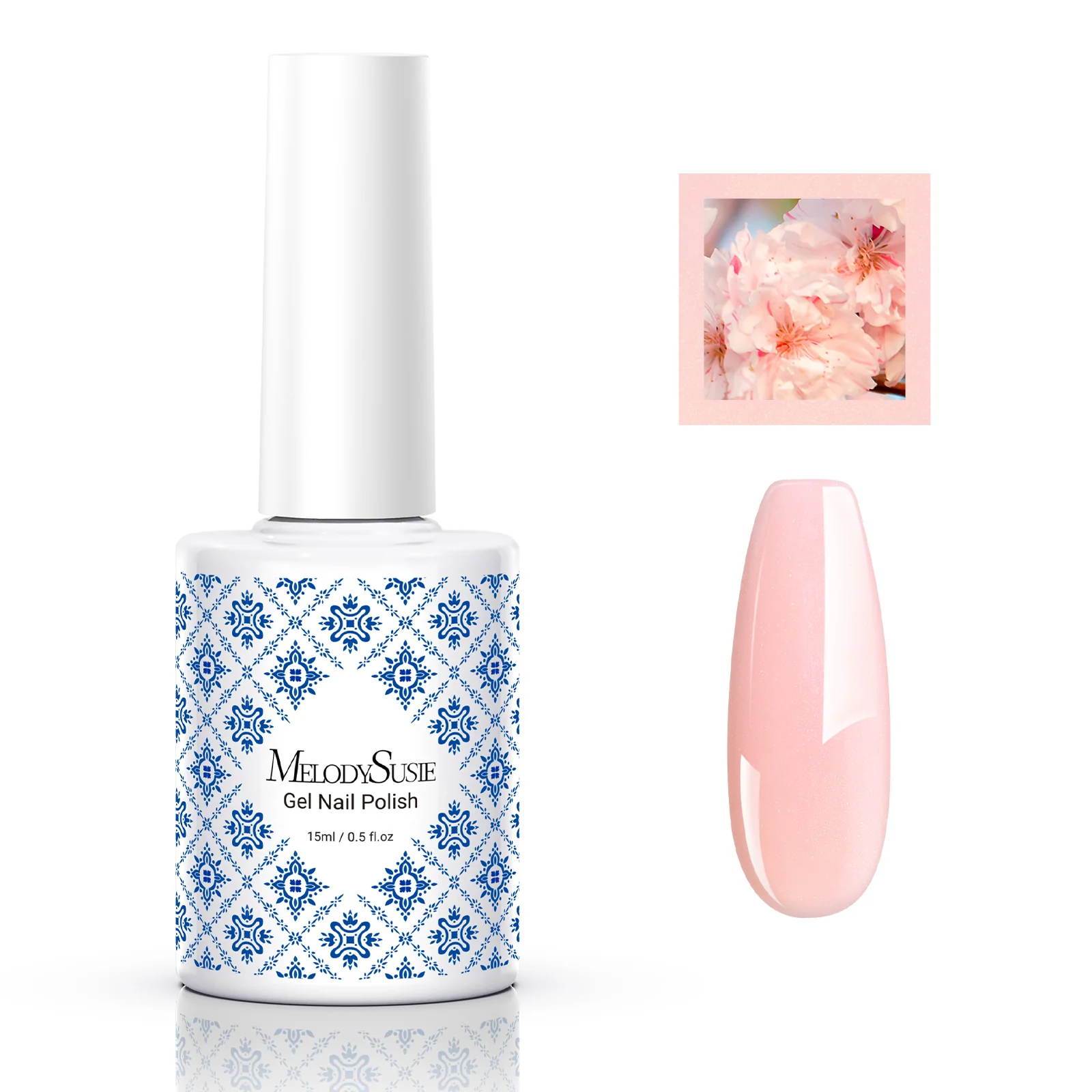 Fleurwee HEMA-Free & HPMA-Free & TPO-Free Gel Nail Polish Plant-based 0.5 fl oz/15ml - P59 Pearlescent Powdered Wax Plum