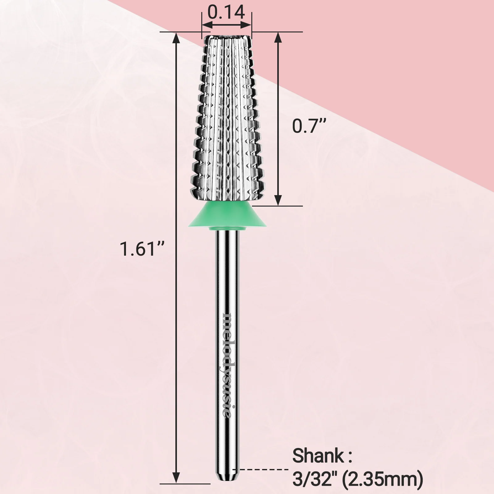 Tungsten Carbide Professional 5 in 1 Nail Drill Bit Coarse (1 pcs)