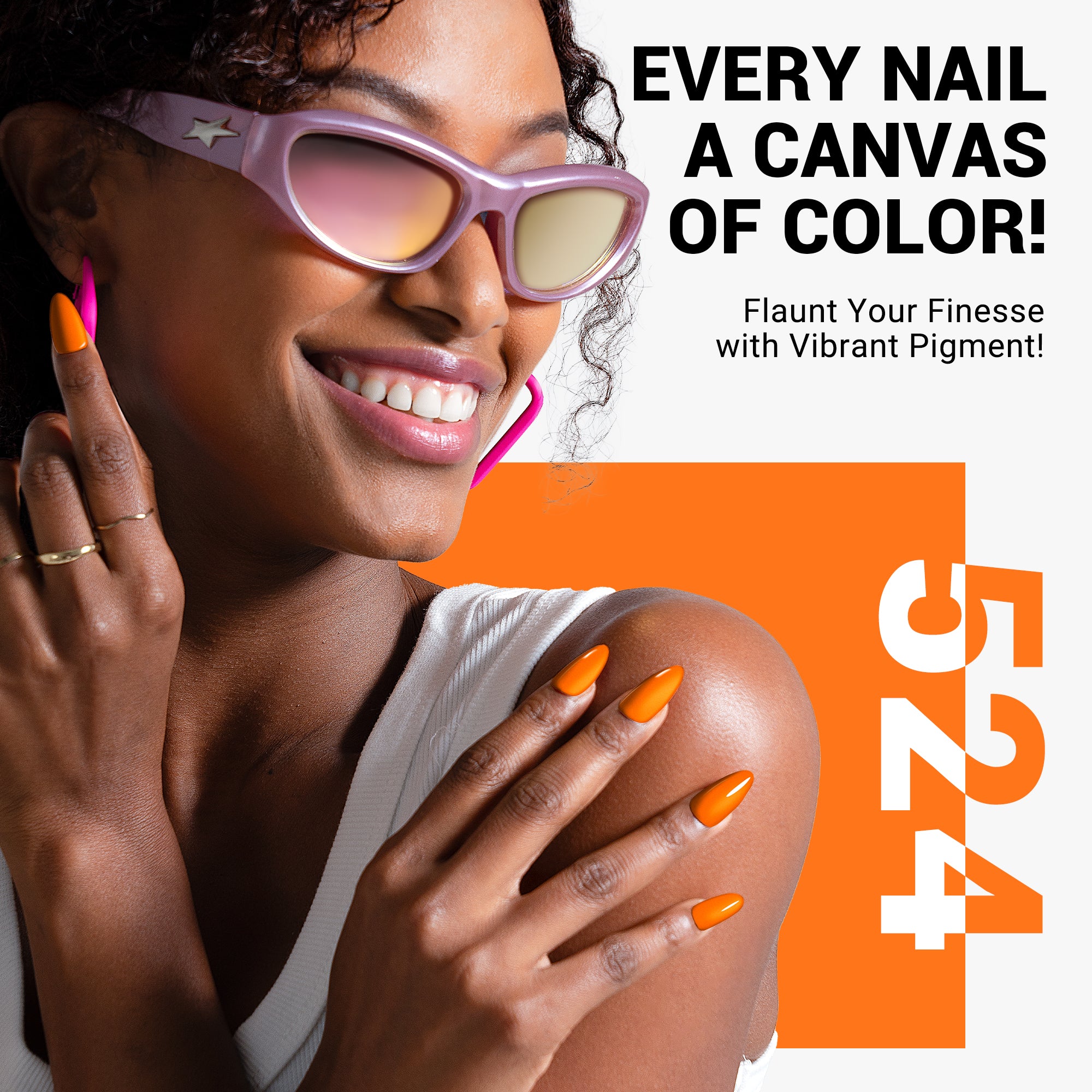 524 Neon Orange - 甲油胶（15ml）