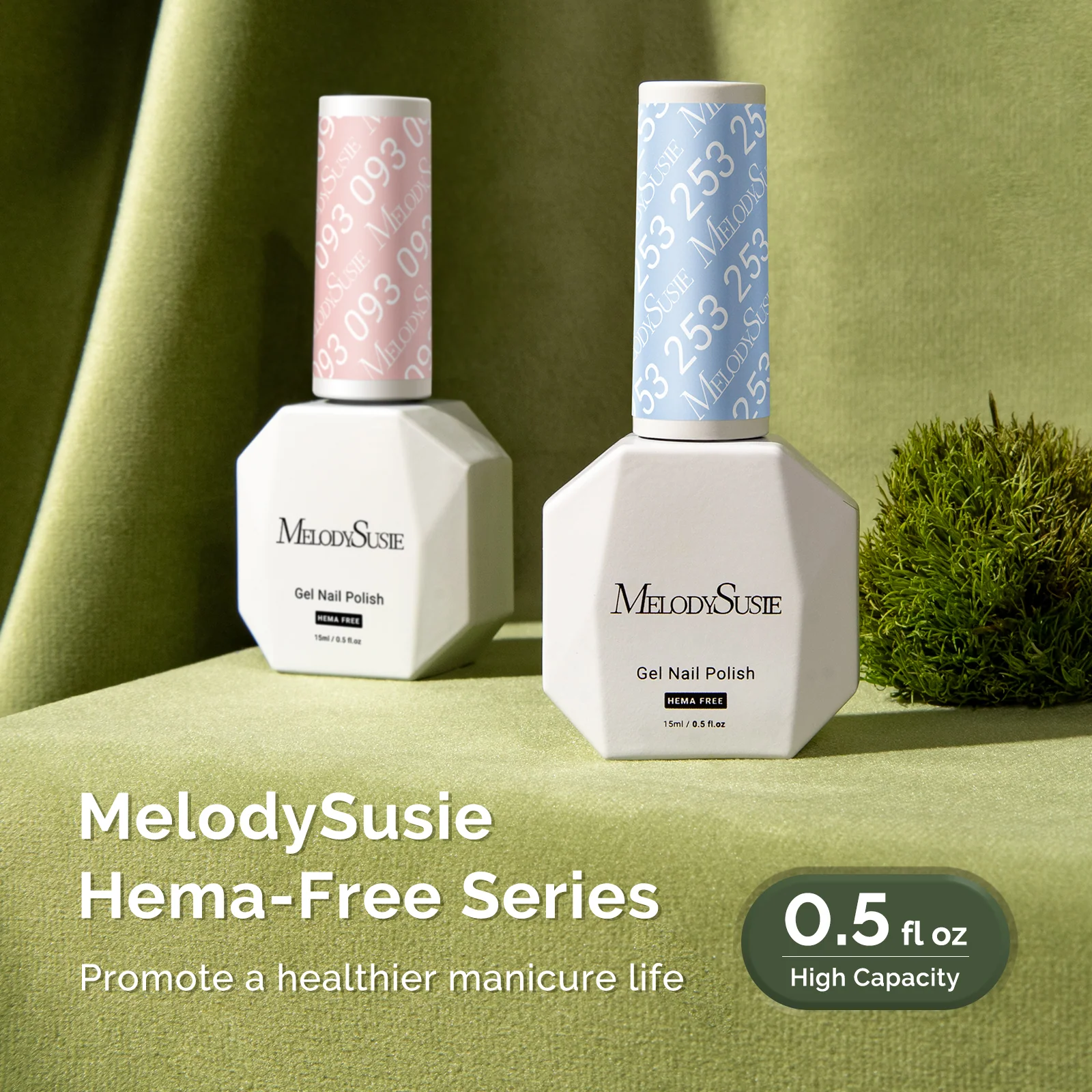 253 Macaron Blue HEMA-Free Gel Nail Polish, 0.5 fl oz/15ml