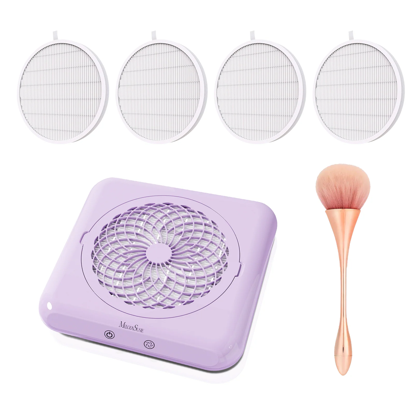 SProF Nail Dust Collector Kit with Adjustable Suction and Washable Filter
