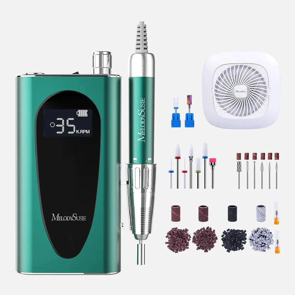 Sparkle Plus(MM400C) Rechargeable Nail Drill 35,000RPM Cordless for Mobile Techs