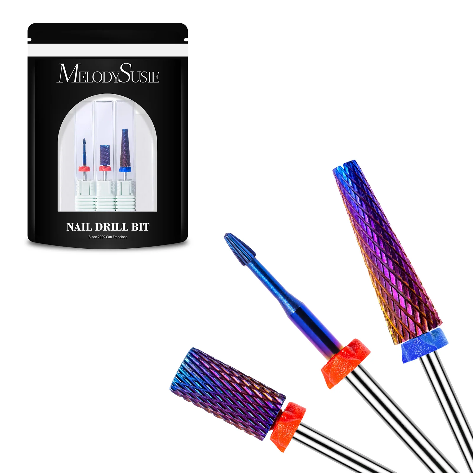 3Pcs Carbide Tungsten Nail Drill Bits Set for Electric Drills
