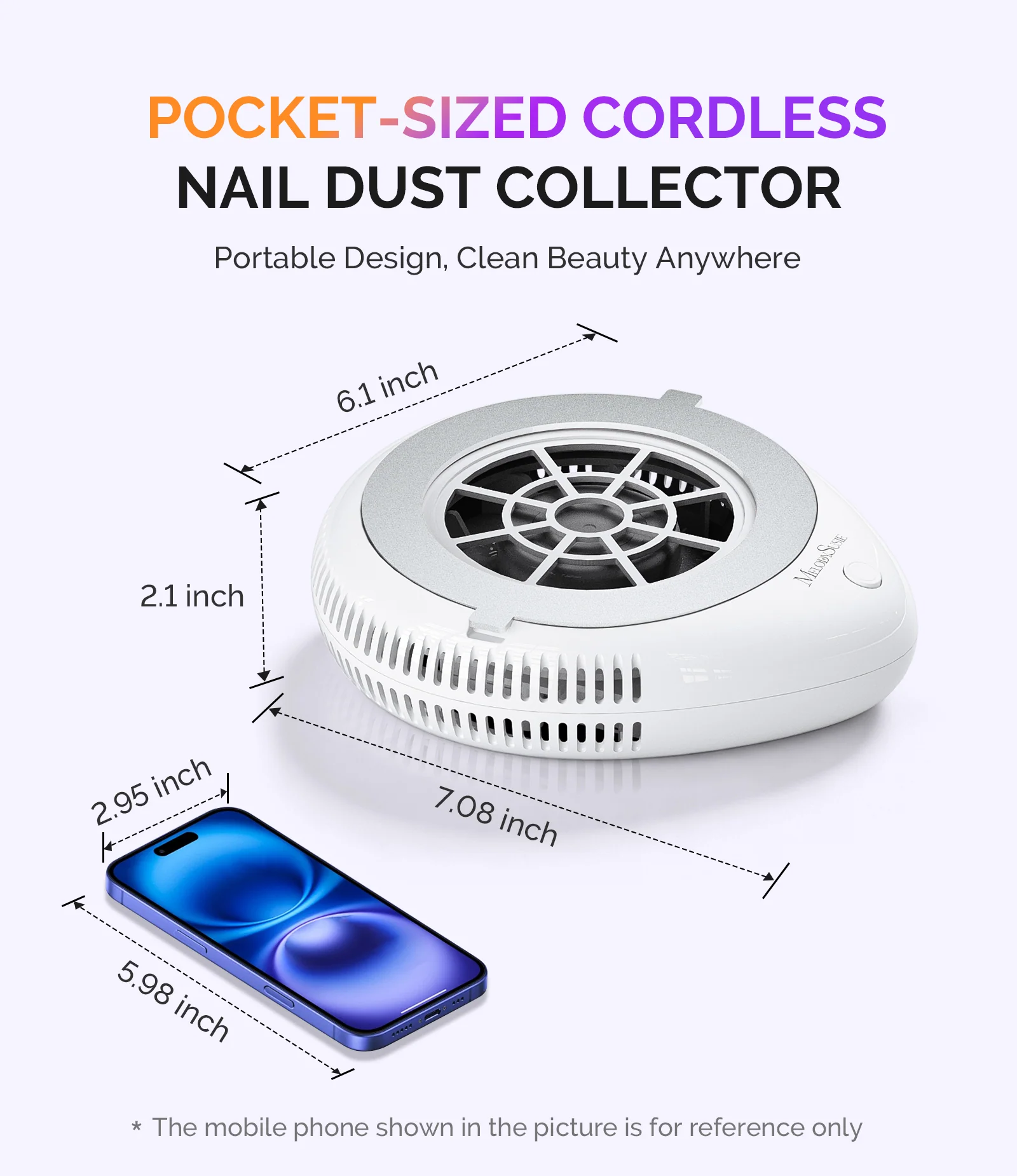 PProR Nail Dust Collector White Kit with 3 Speeds