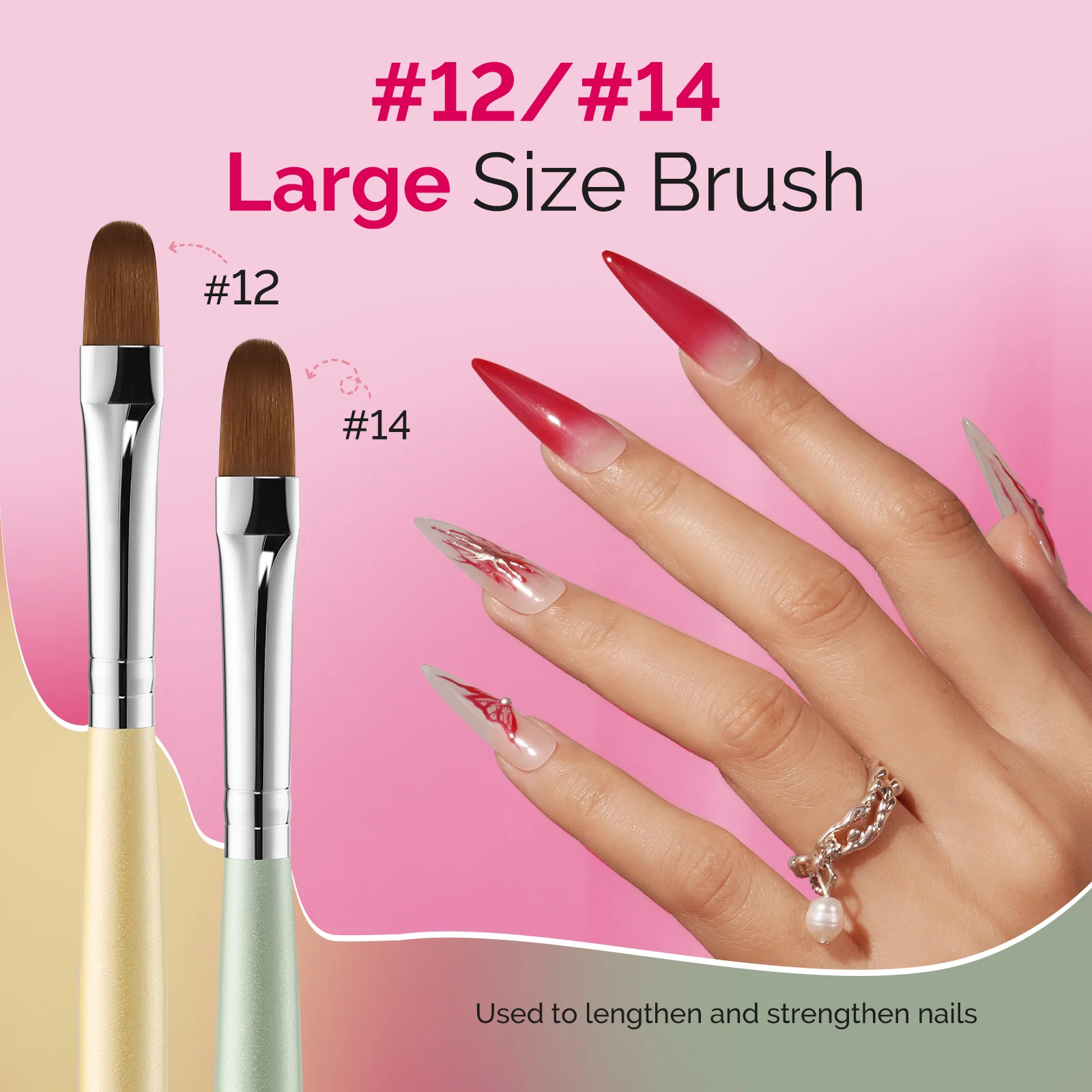 Gel Nail Art Brush Set, 7 Pieces for Detailed Nail Work
