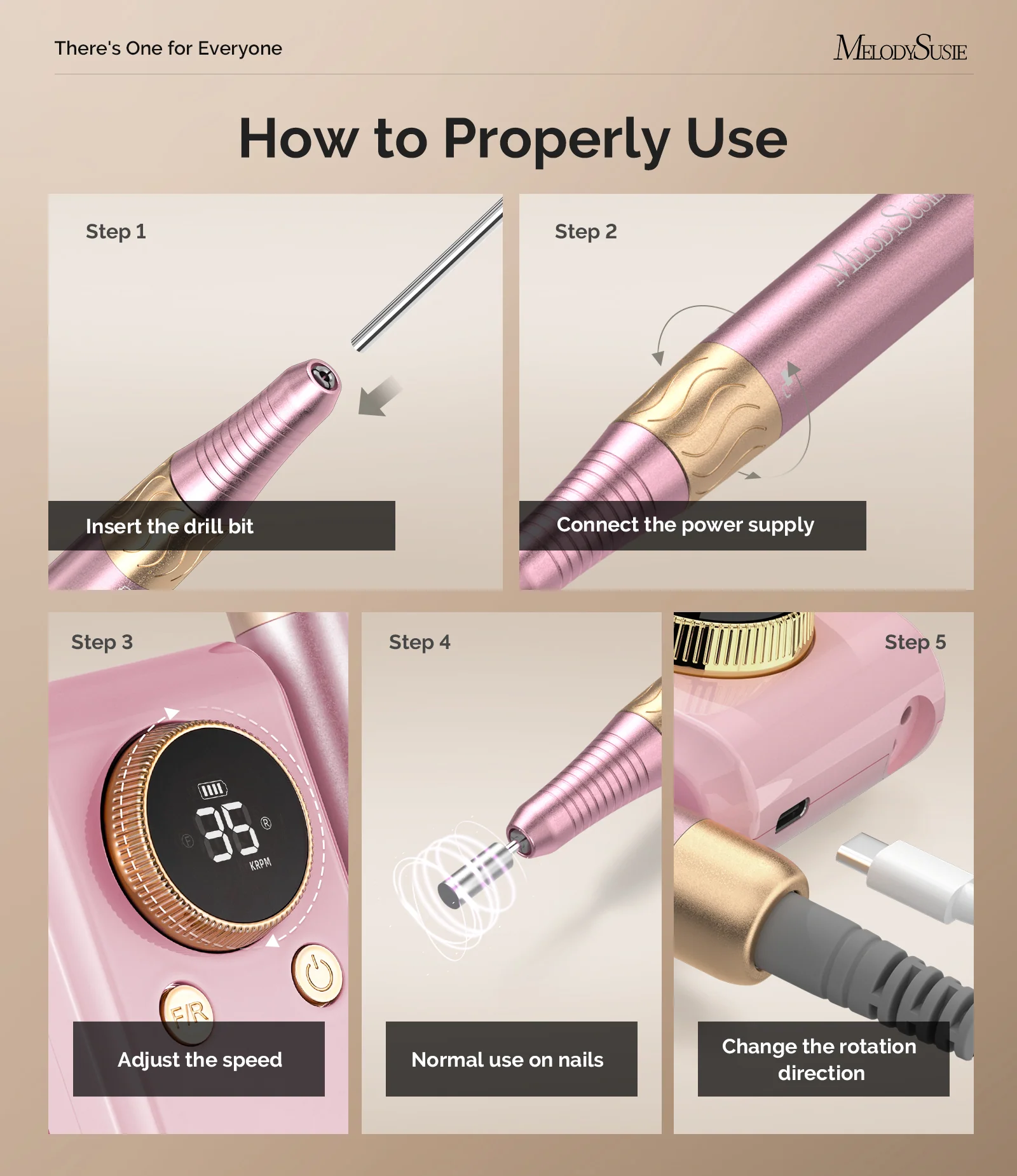 New Triplet Nail Drill Series with Stand Bundle for Manicures