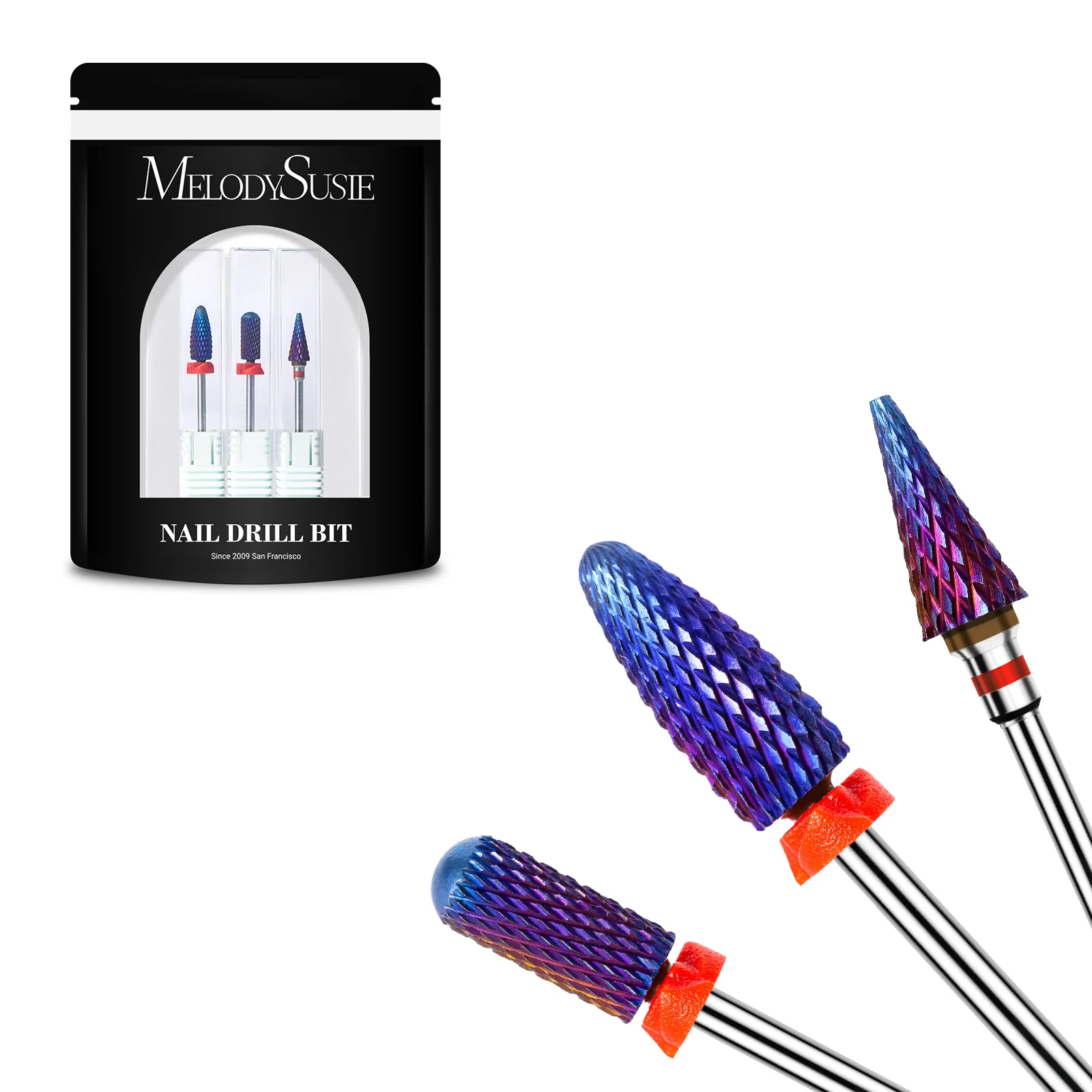 3Pcs Carbide Tungsten Nail Drill Bits Set for Electric Drills