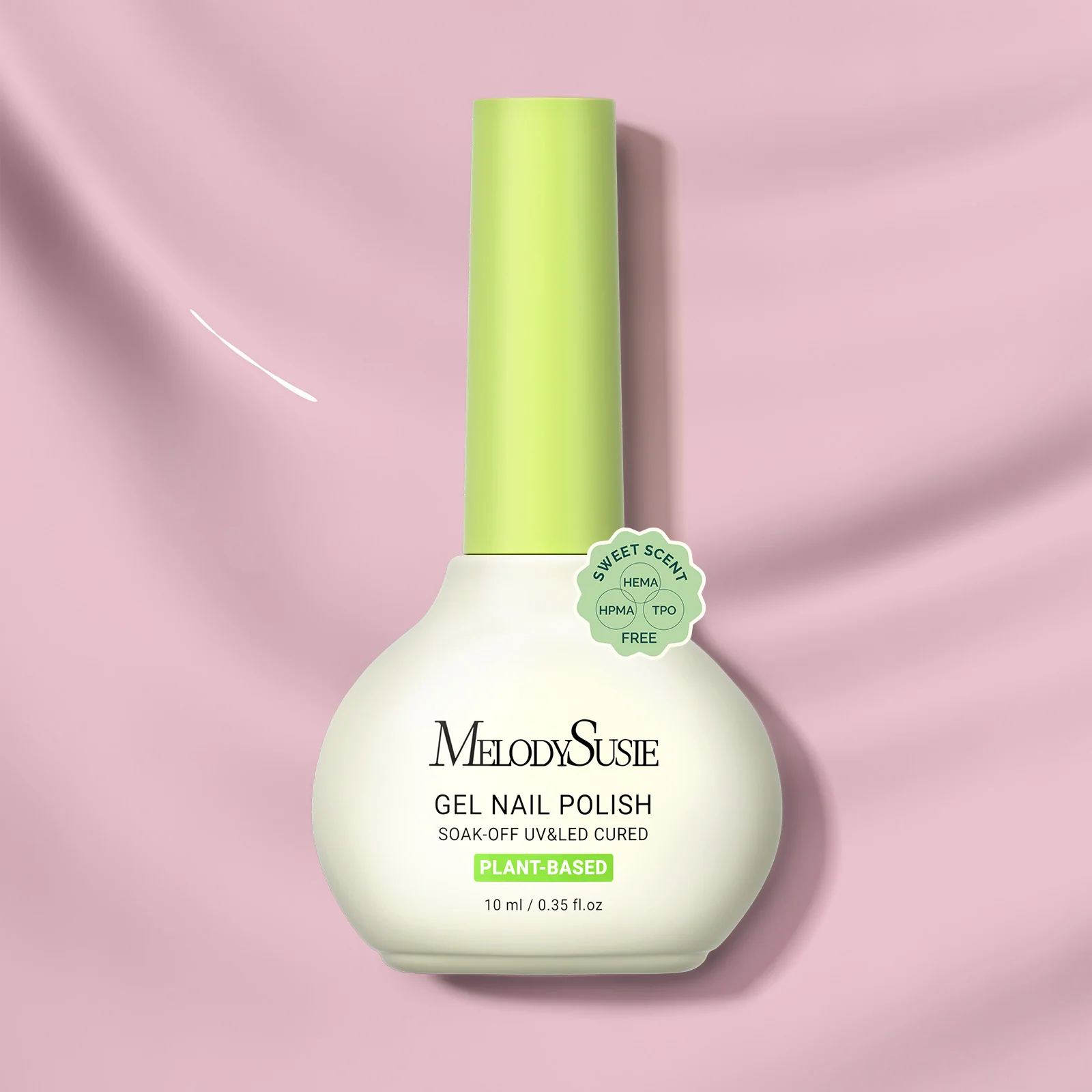 甜美香氛植物基甲油胶，不含HEMA和TPO 10ml/0.34 fl oz